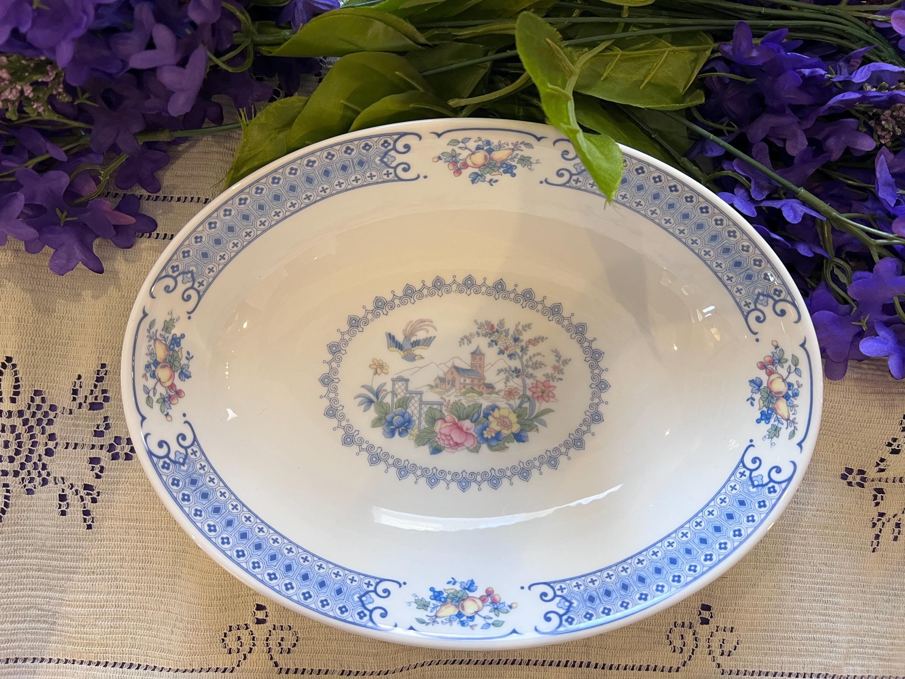 Royal Albert Songbird Oval Vegetable Bowl | Fine English Bone China Serving Dish