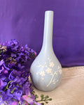 Vintage Copeland Spode Geisha Bud Vase – Blue Cherry Blossom Relief England