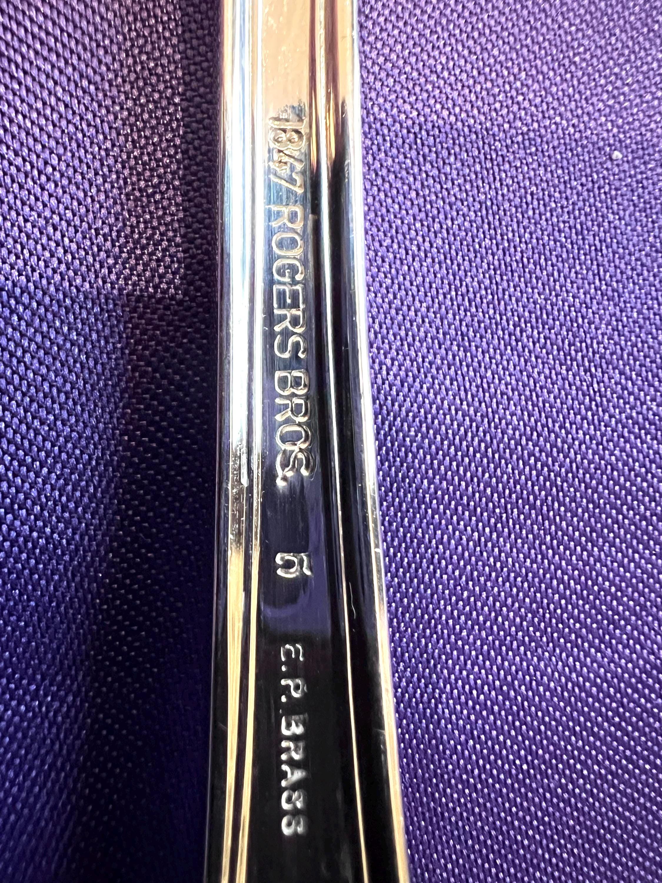 1847 Rogers Bros Heritage Silverplate Flatware Set – Mid Century Modern Service for 8