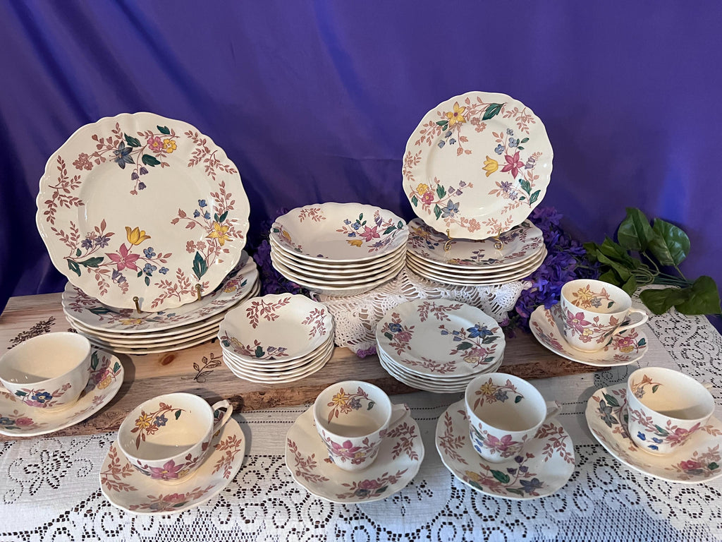 Vintage J&G Meakin "Cotswold" Ironstone Dinnerware Set