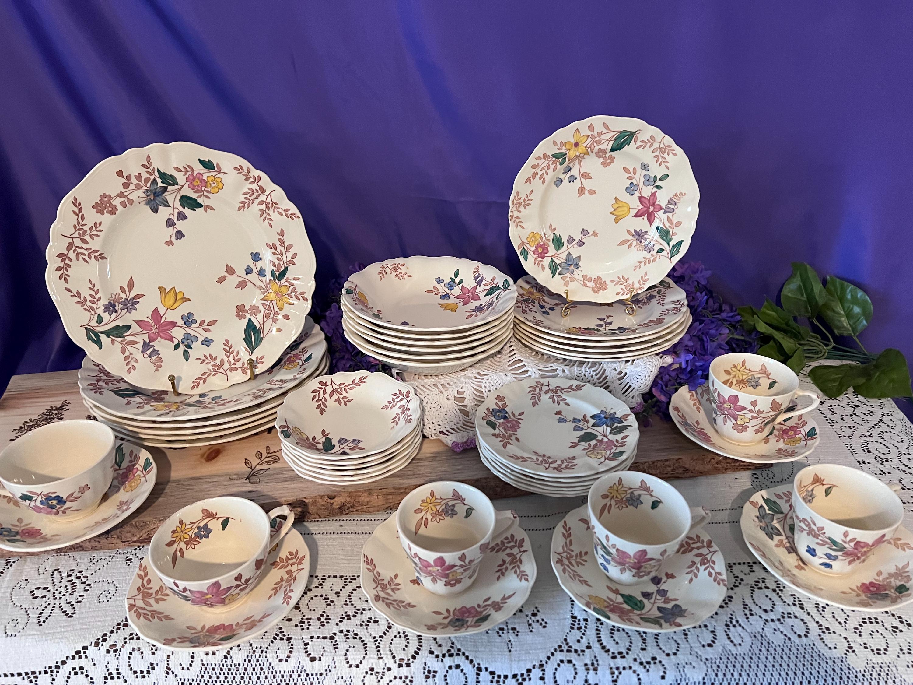 Vintage J&G Meakin "Cotswold" Ironstone Dinnerware Set