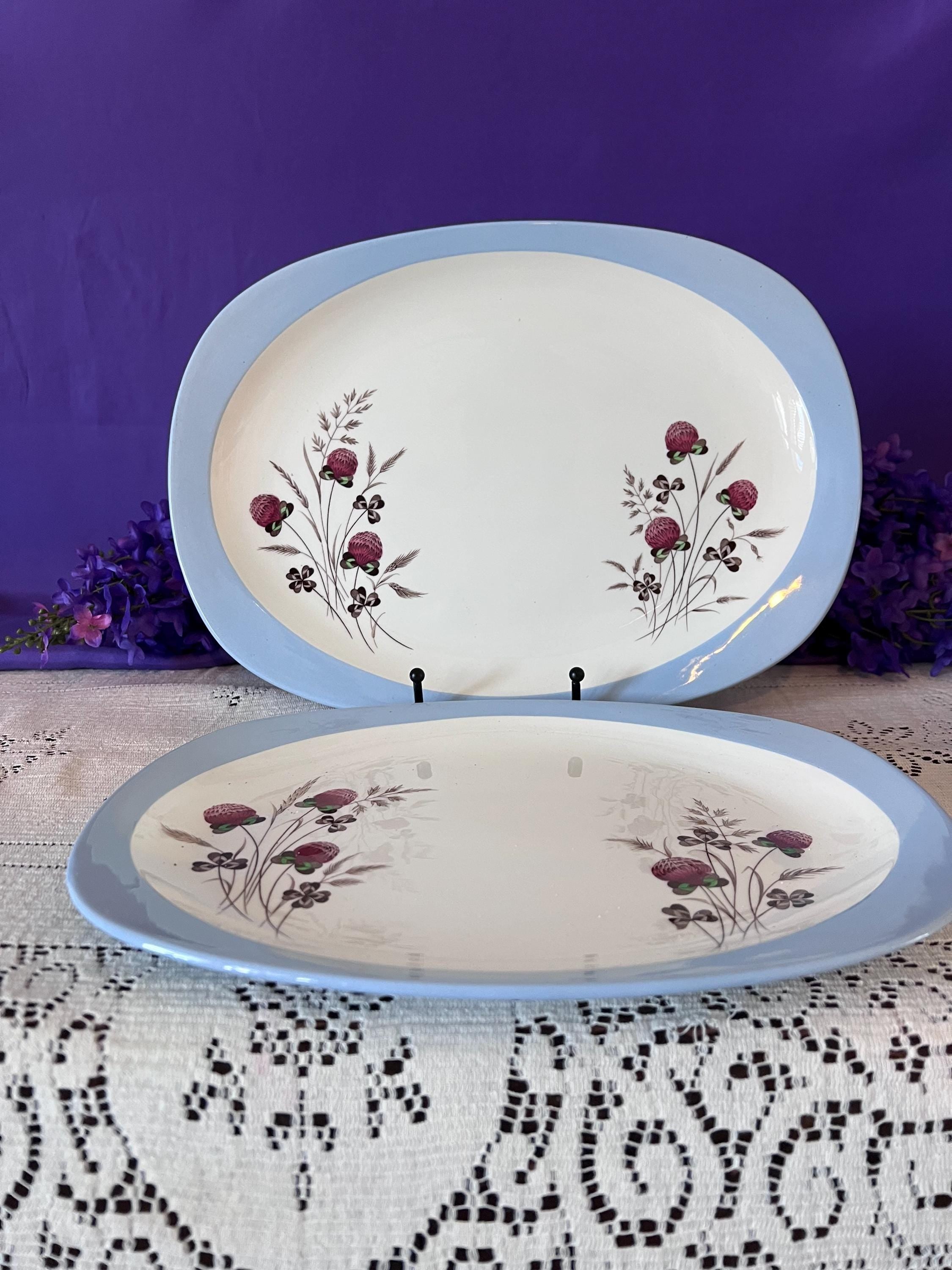 Copeland Spode Summer Days Grand Serving Set – Rare Gravy Boat with Underplate & Two Oval Platters – S3304 Vintage England