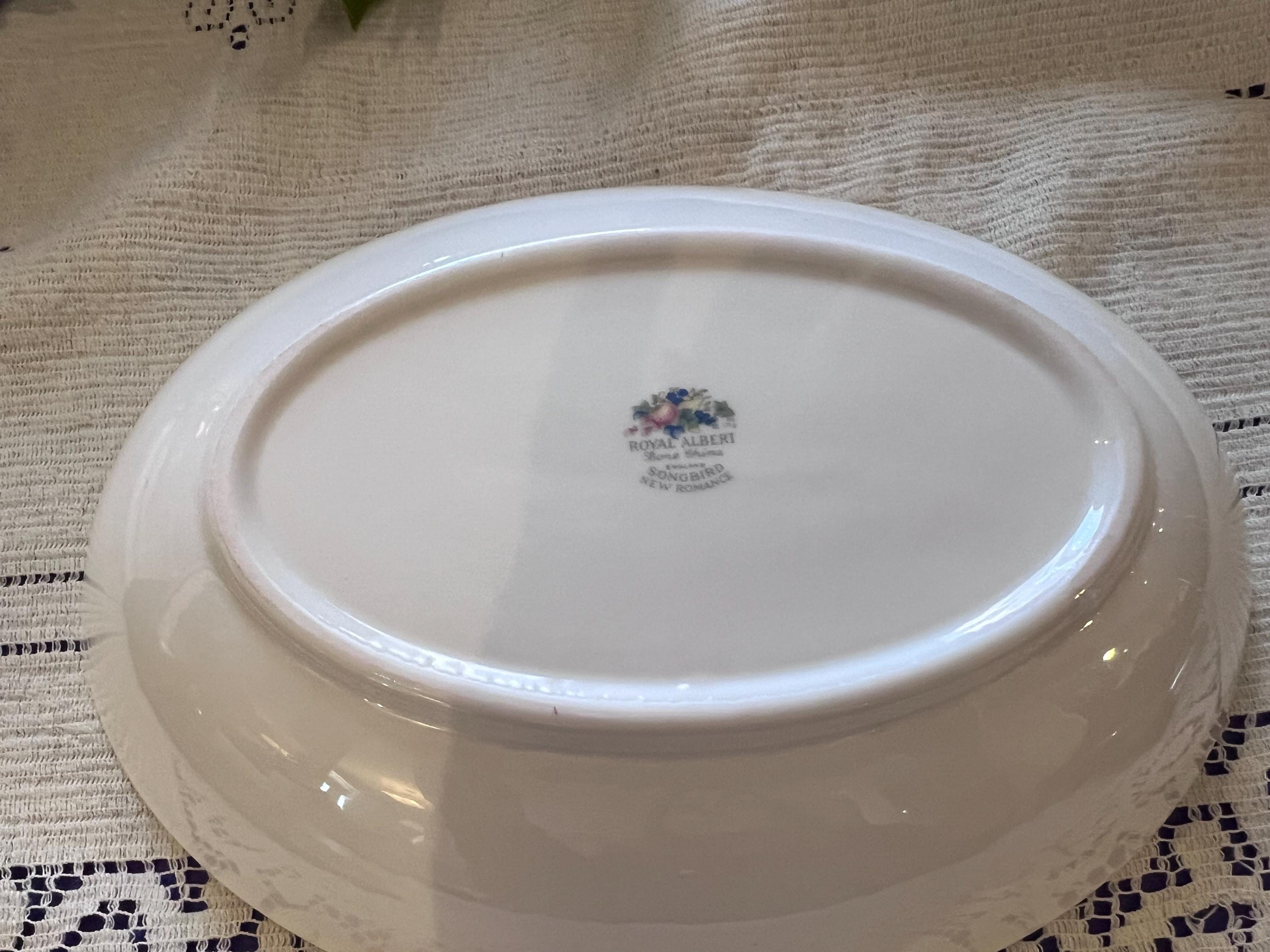 Royal Albert Songbird Oval Vegetable Bowl | Fine English Bone China Serving Dish