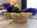 Vintage Johnson Brothers Gold Filigree Bouillon Cups – Set of 3, Neoclassical Tableware