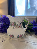 Vintage Aynsley Pembroke Pitcher – Bird Floral Creamer, Gold Trim