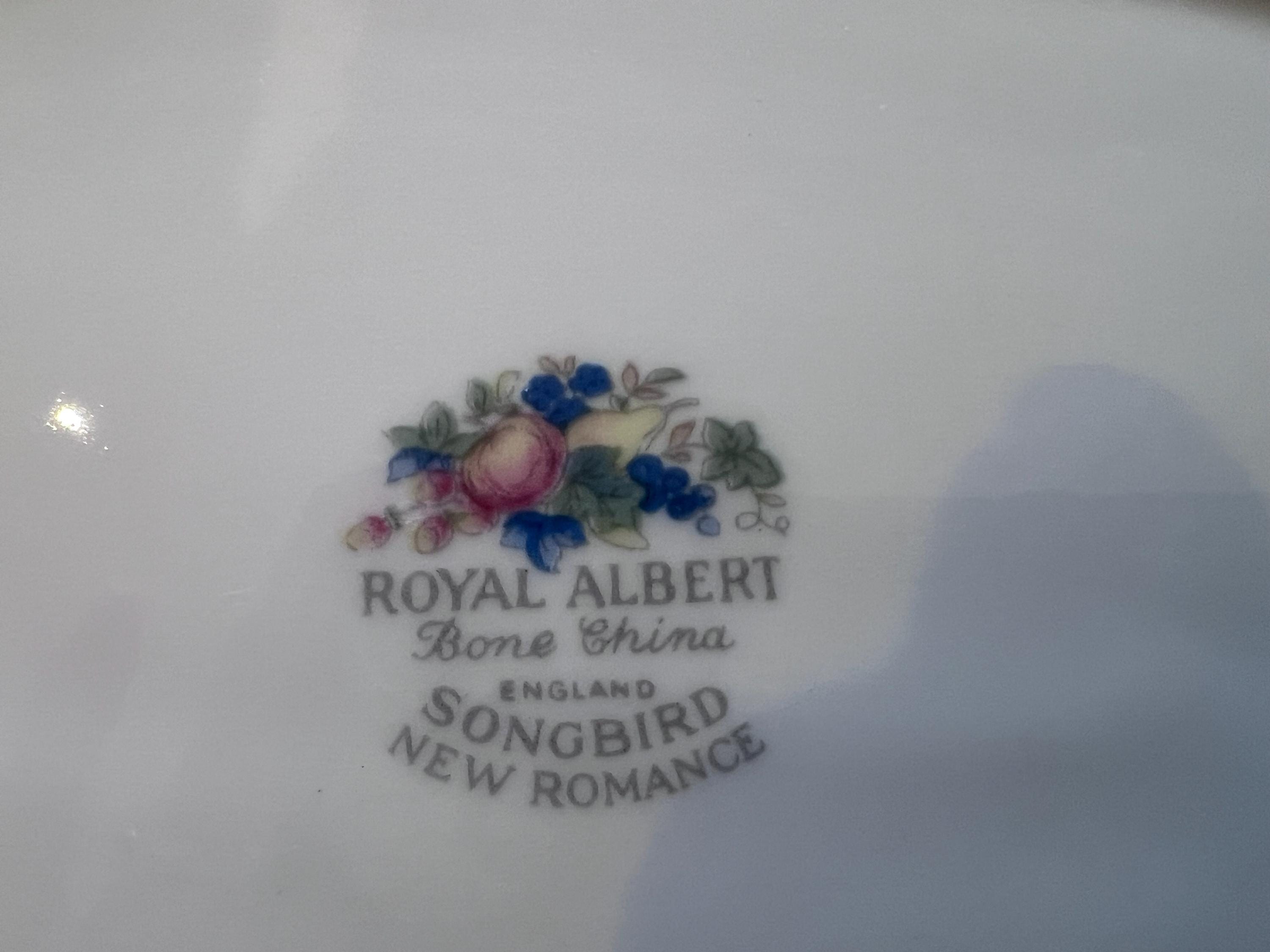 Royal Albert Songbird Oval Vegetable Bowl | Fine English Bone China Serving Dish