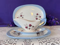Copeland Spode Summer Days Grand Serving Set – Rare Gravy Boat with Underplate & Two Oval Platters – S3304 Vintage England