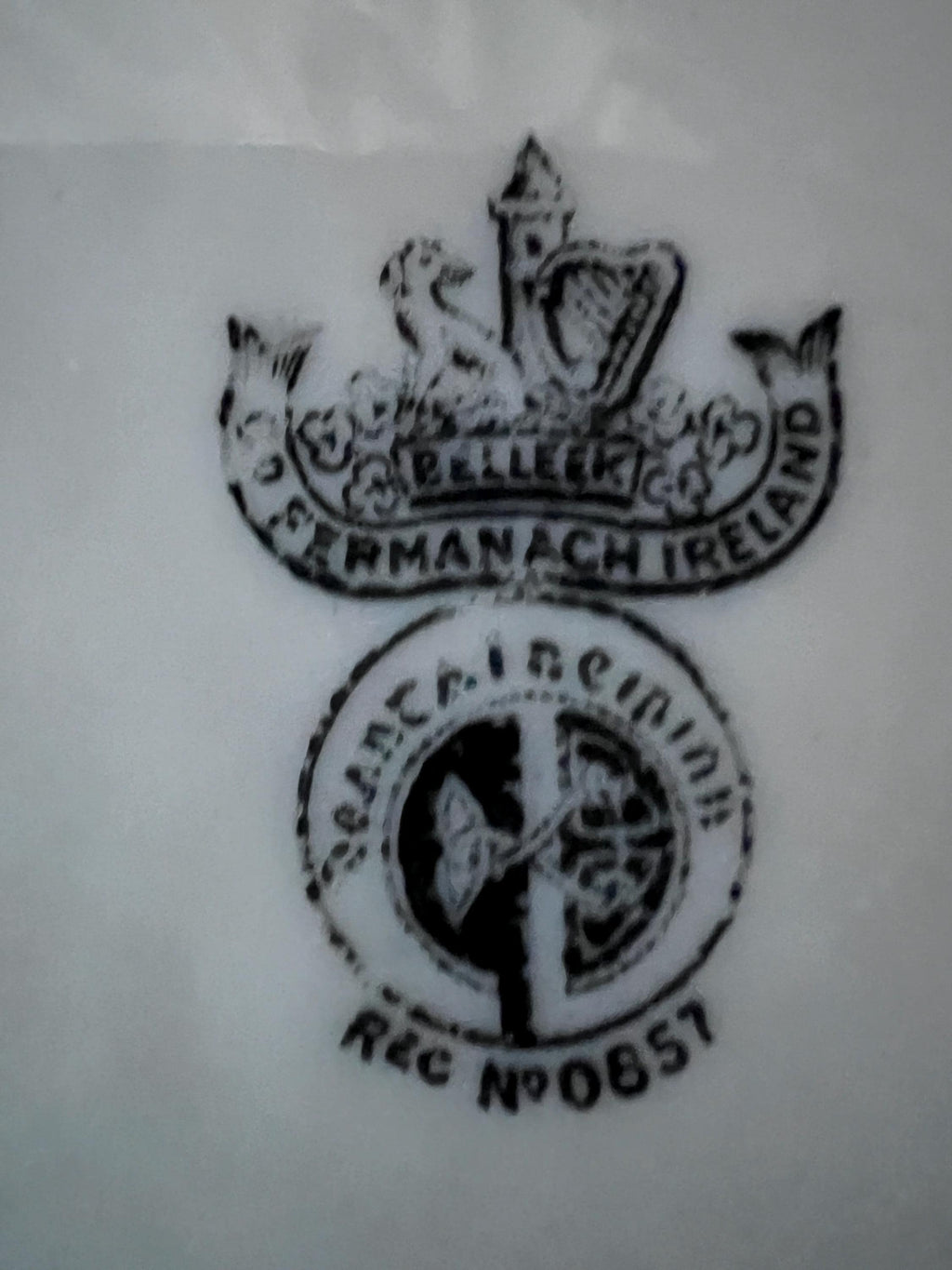 Antique Belleek Shamrock Basketweave - 3rd Black Mark (1926-1946) - Pick Your Piece - Rare Irish Parian China