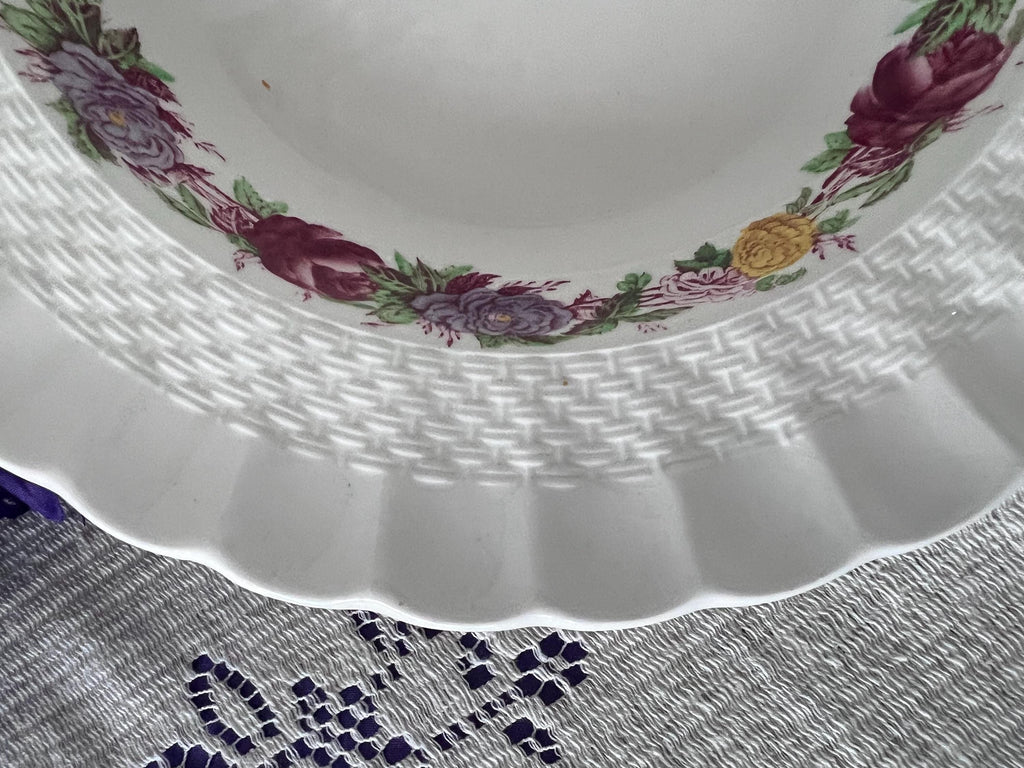 Vintage Copeland Spode Rose Briar Bowls | Romantic English Ironstone | The Lilac Bloom Vintage