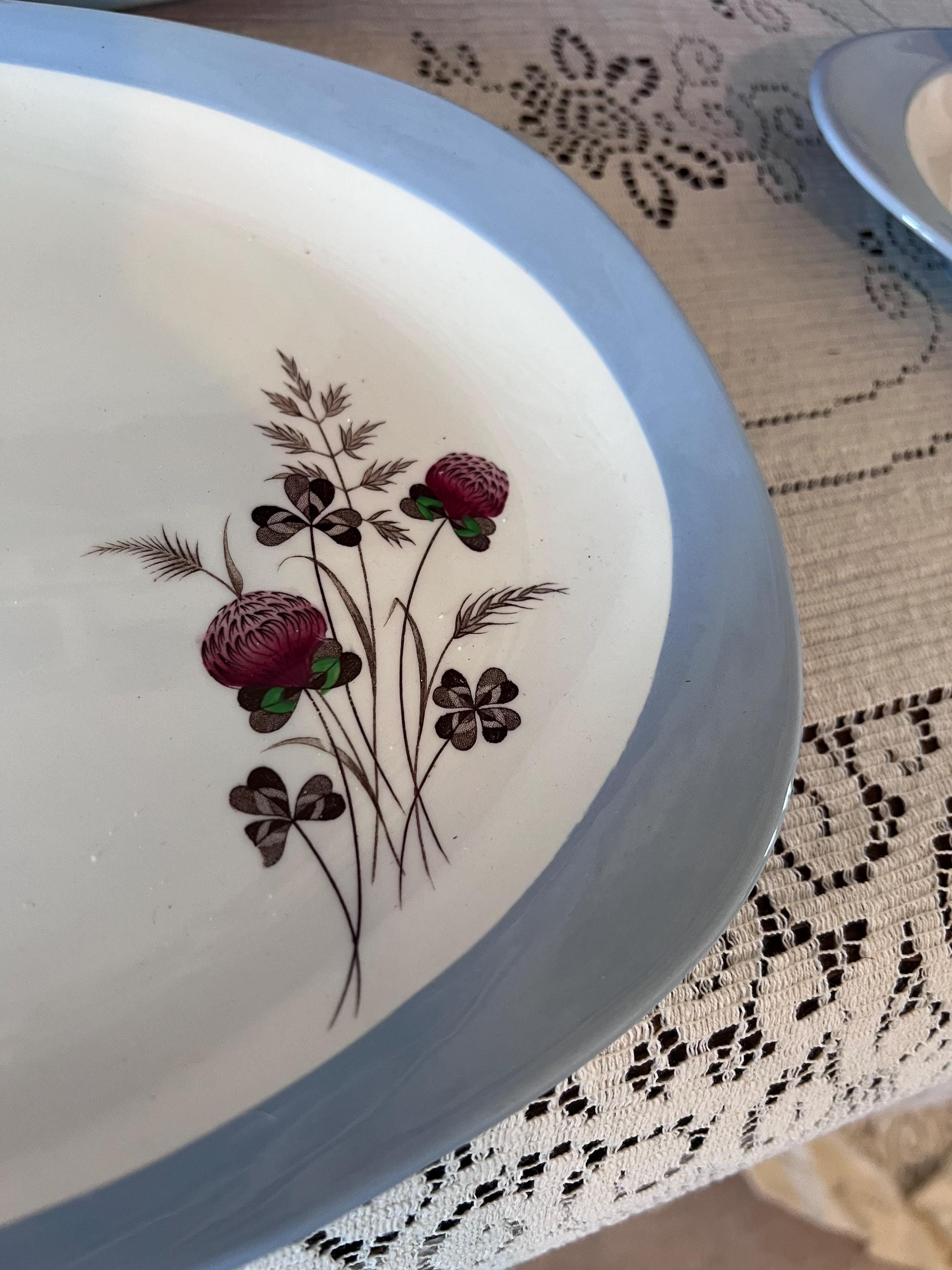 Copeland Spode Summer Days Grand Serving Set – Rare Gravy Boat with Underplate & Two Oval Platters – S3304 Vintage England
