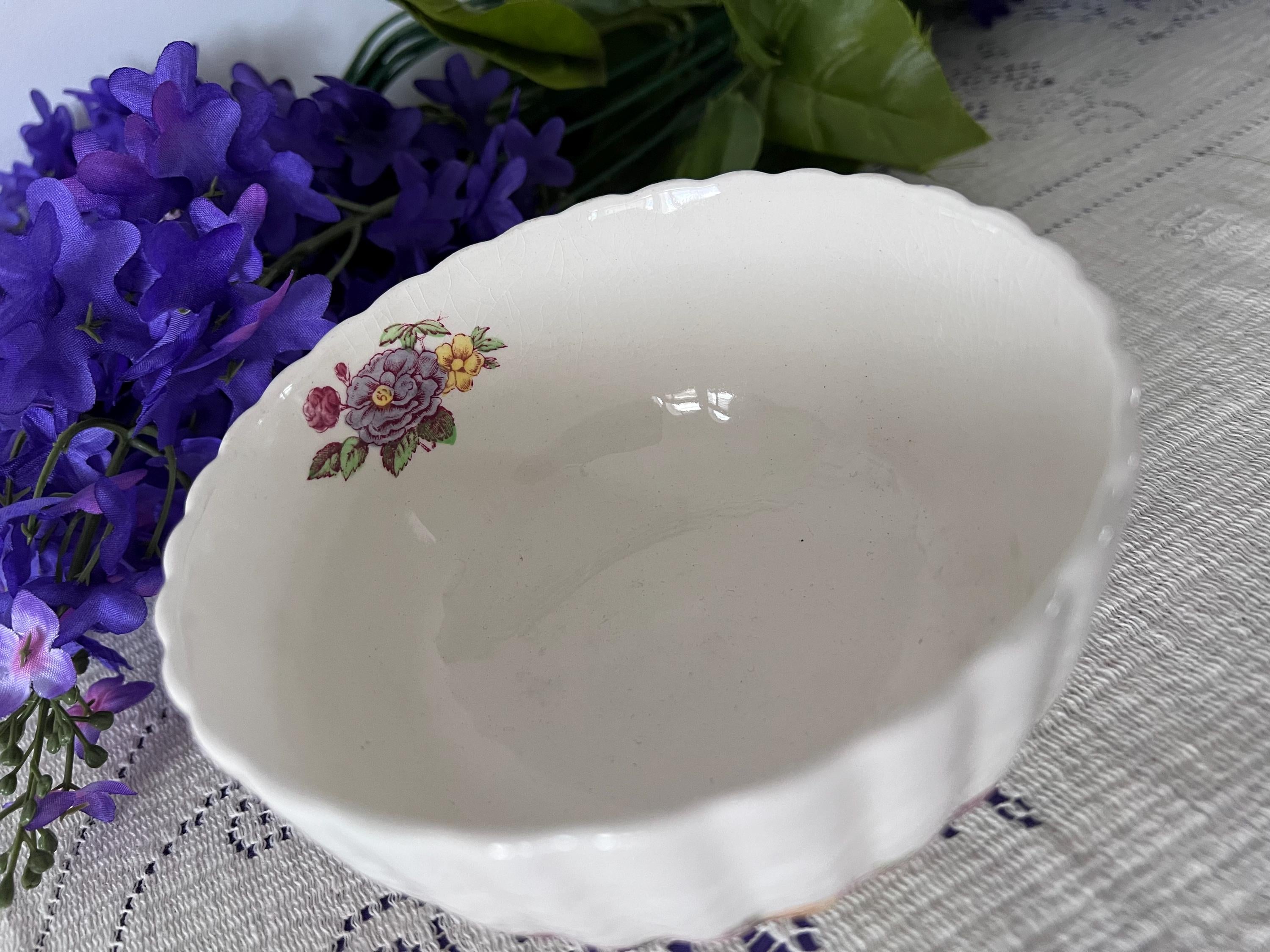 Vintage Copeland Spode Rose Briar Bowls | Romantic English Ironstone | The Lilac Bloom Vintage