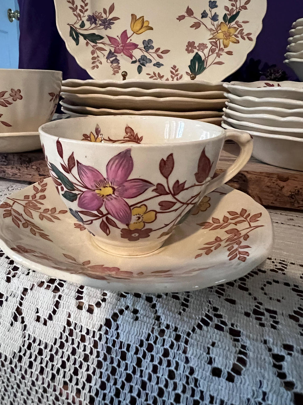 Vintage J&G Meakin "Cotswold" Ironstone Dinnerware Set
