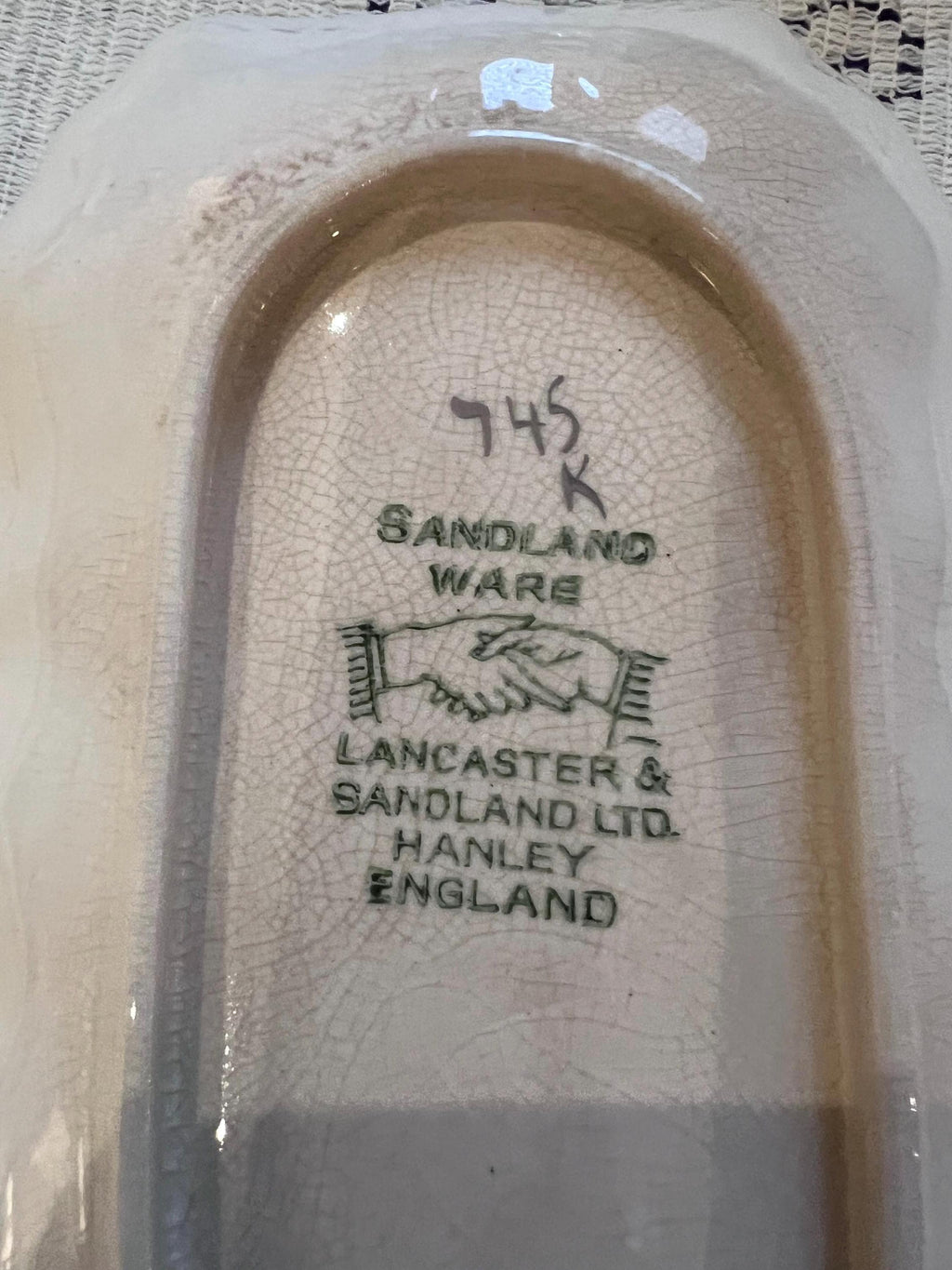 Vintage Sandland Ware Silver Floral Tray | Art Deco Mid-Century Vanity Dish