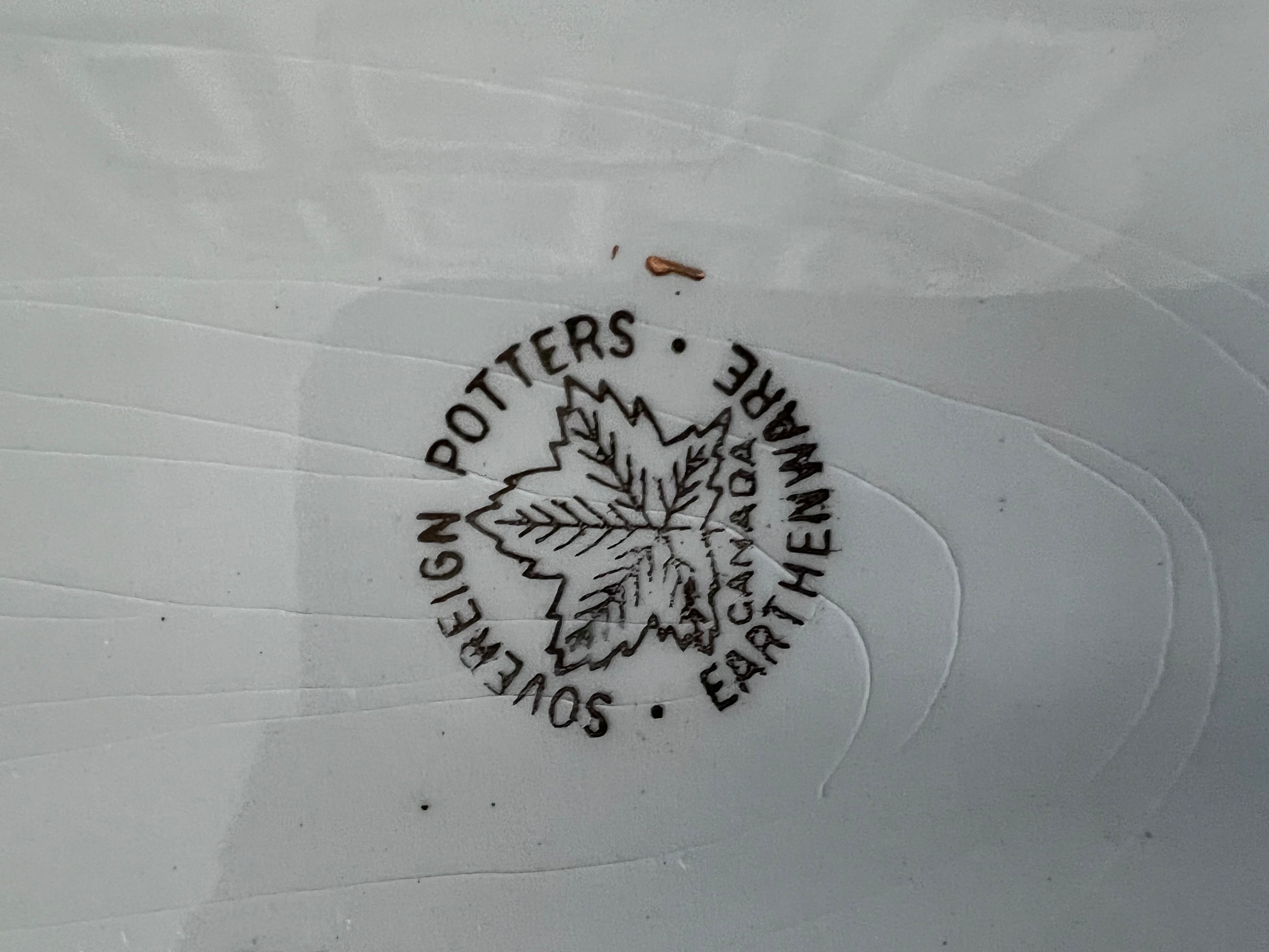Large Vintage Sovereign Potters Apple Blossom Oval Platter, 14" Mid-Century Canadian Serving Dish, Romantic Vintage Garden Decor