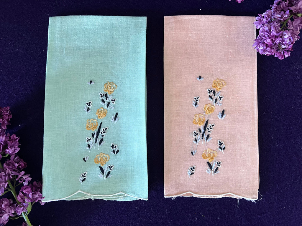 embroidered towel