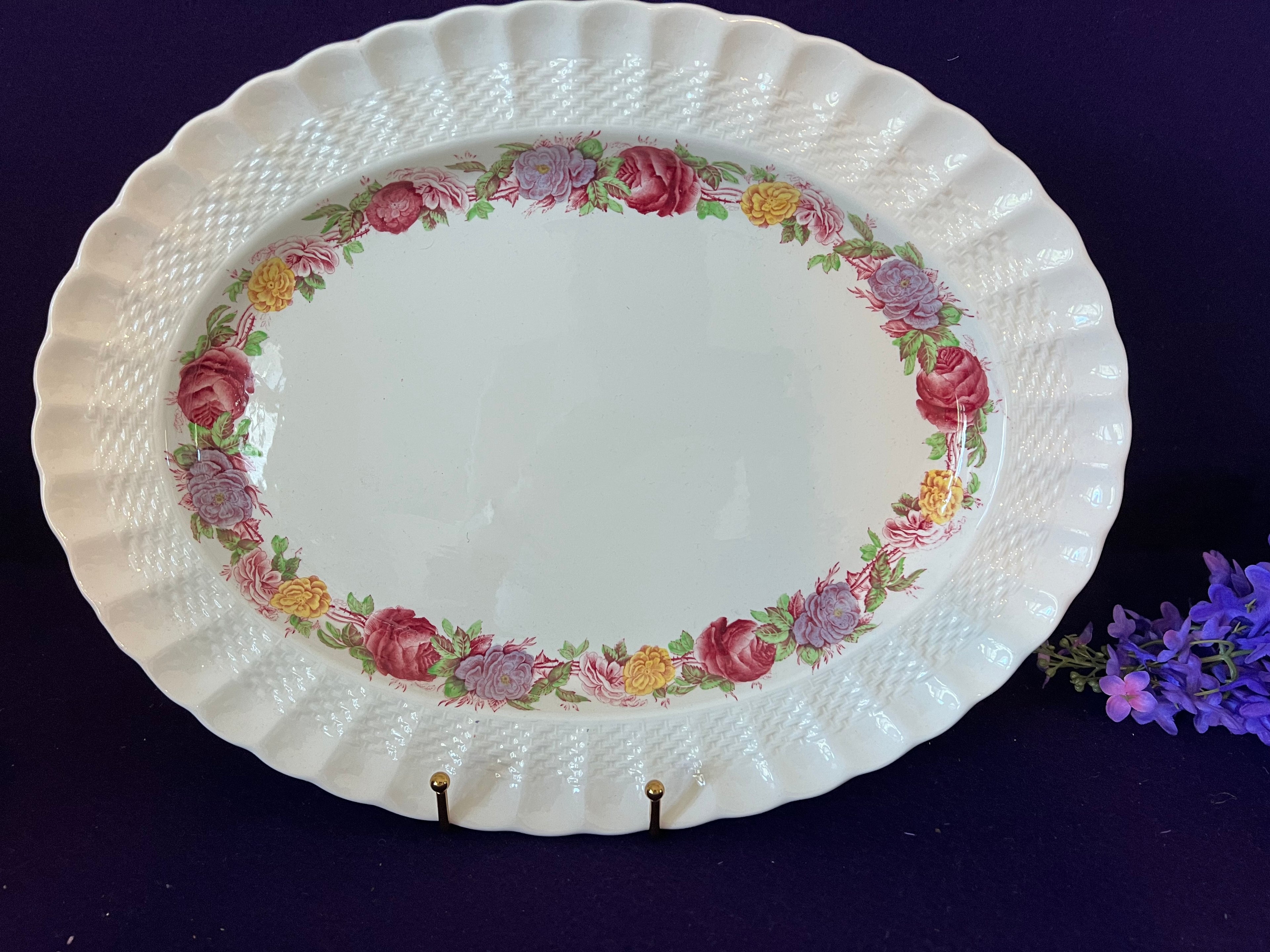 Vintage Copeland Spode Rose Briar Bowls | Romantic English Ironstone | The Lilac Bloom Vintage