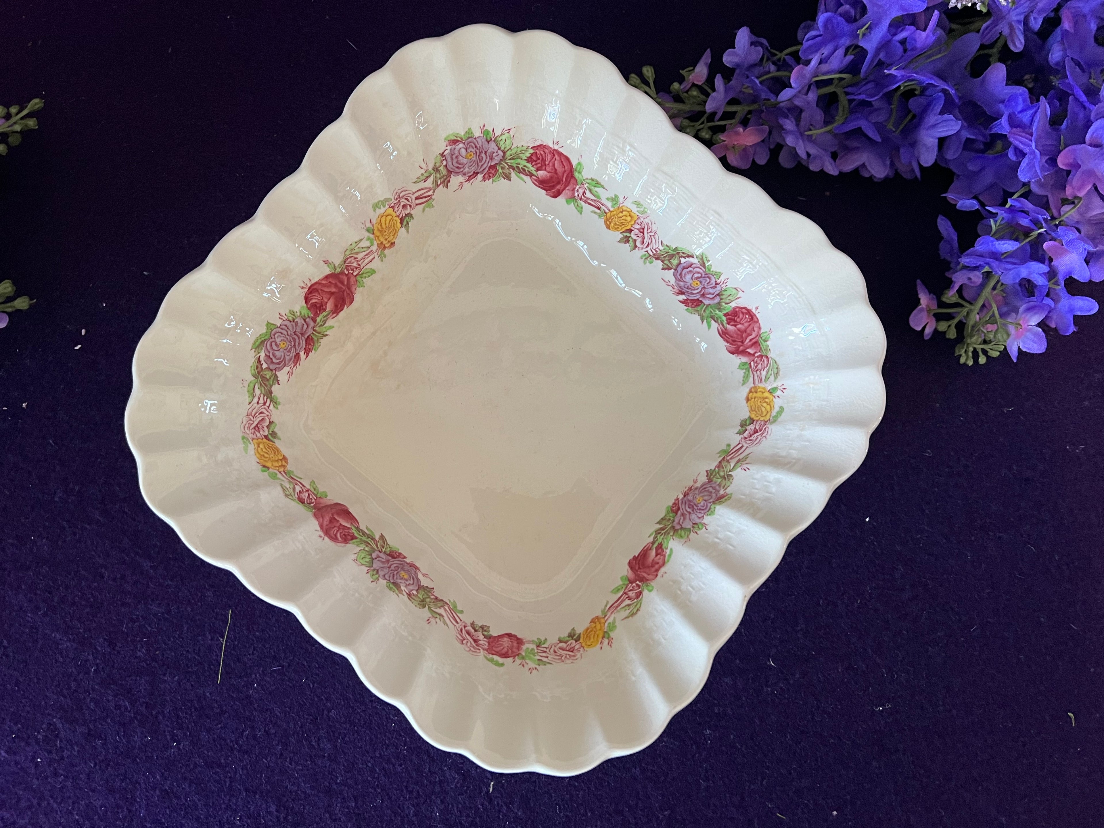 Vintage Copeland Spode Rose Briar Bowls | Romantic English Ironstone | The Lilac Bloom Vintage