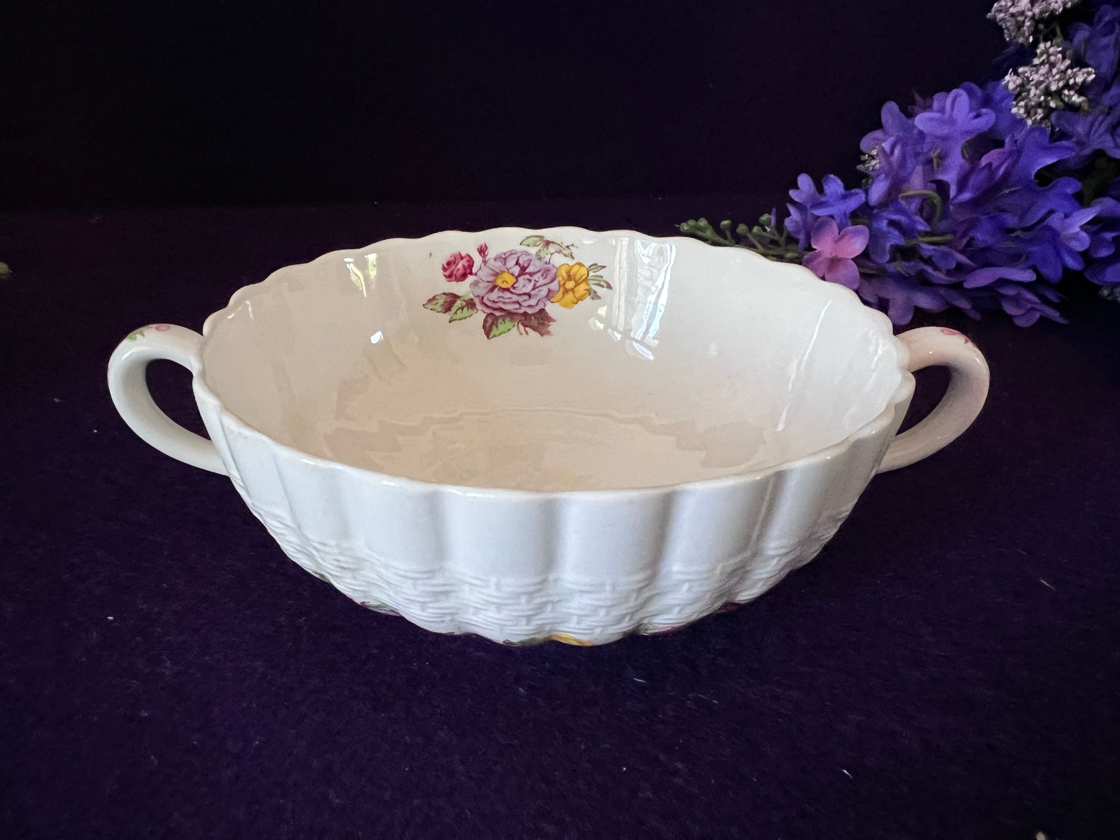 Vintage Copeland Spode Rose Briar Bowls | Romantic English Ironstone | The Lilac Bloom Vintage