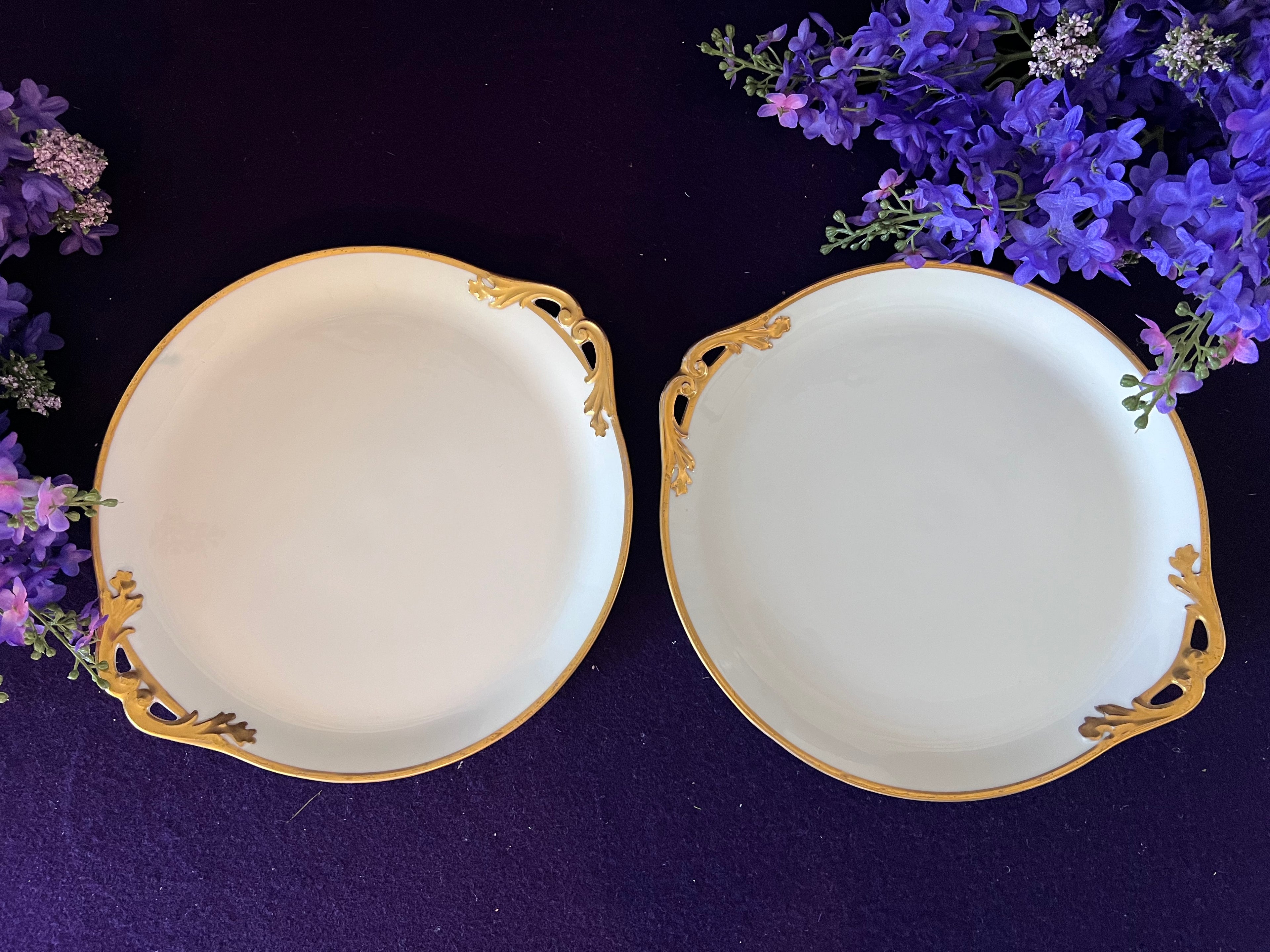 Grand Turn-of-the-Century Limoges France White & Gold Estate Dinner Service - 93 Pieces