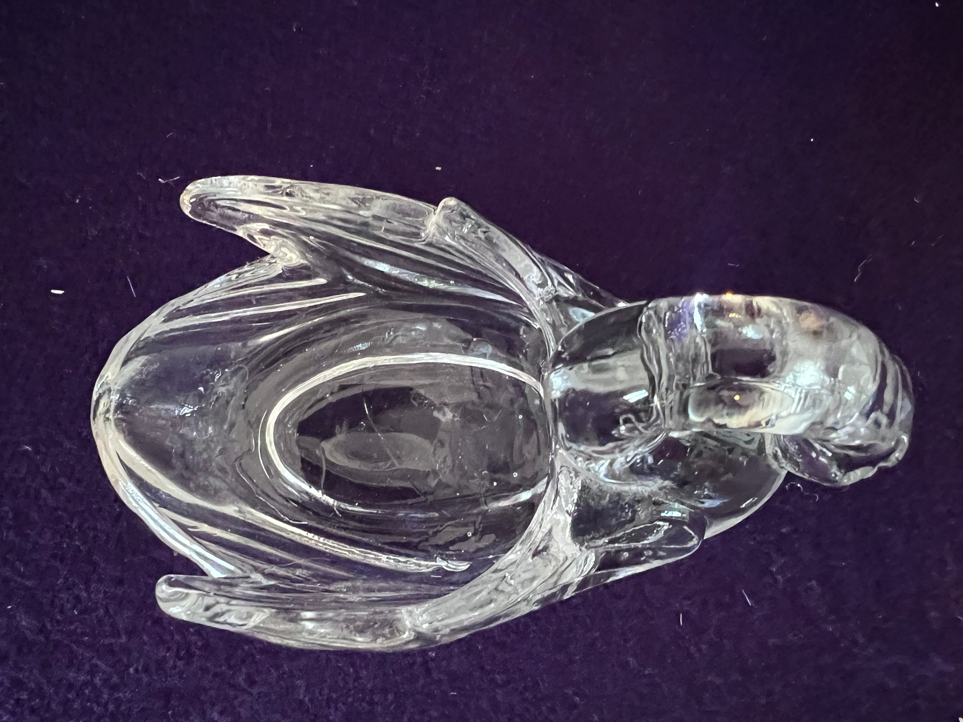 Vintage Pressed Glass Swan Trinket Dish — Grandmillennial Vanity Catchall