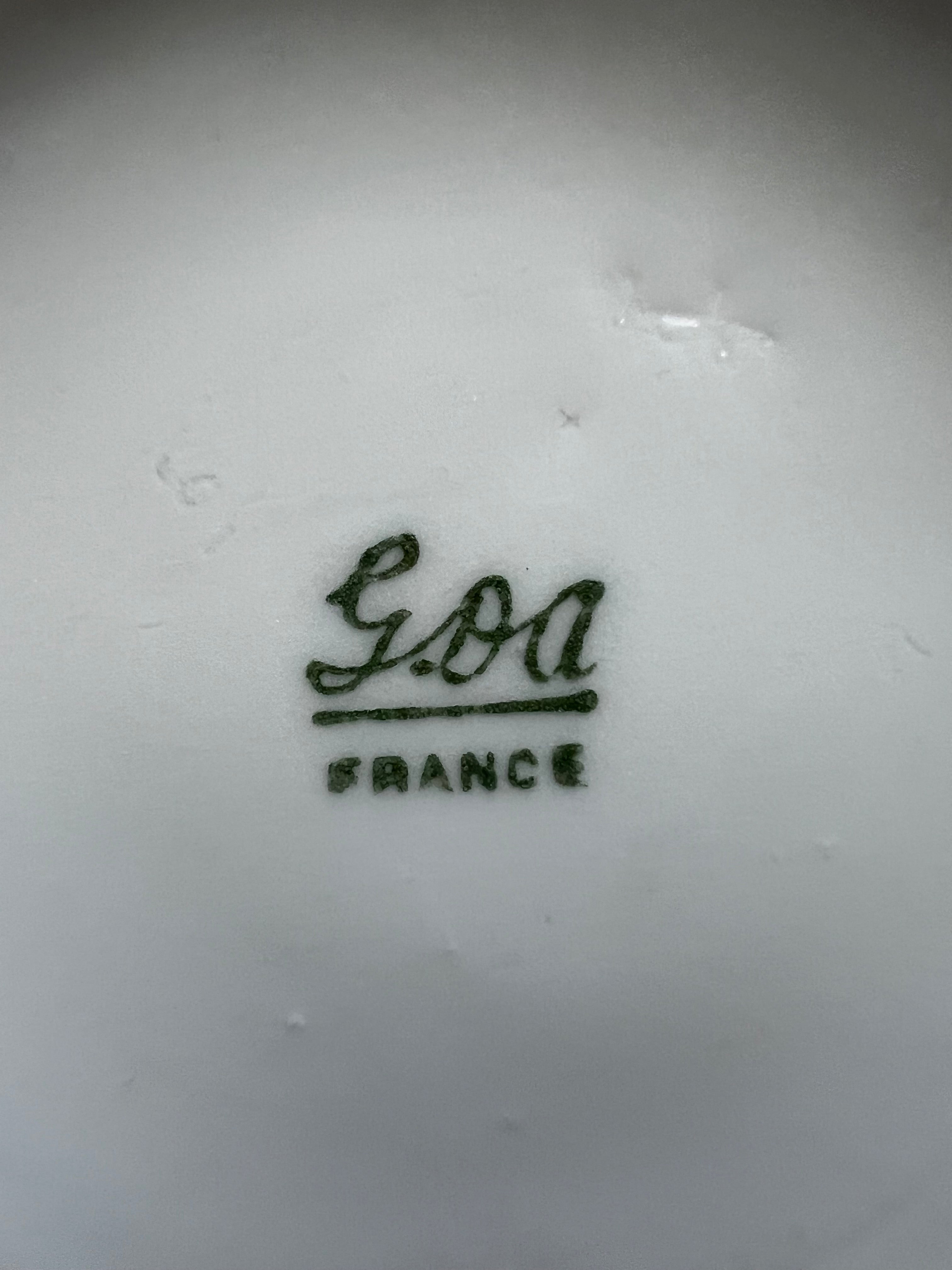 Grand Turn-of-the-Century Limoges France White & Gold Estate Dinner Service - 93 Pieces