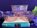 Vintage Pink Depression Glass Ribbed Bowls — Set of 3, 1930s–1940s Grandmillennial Kitchen