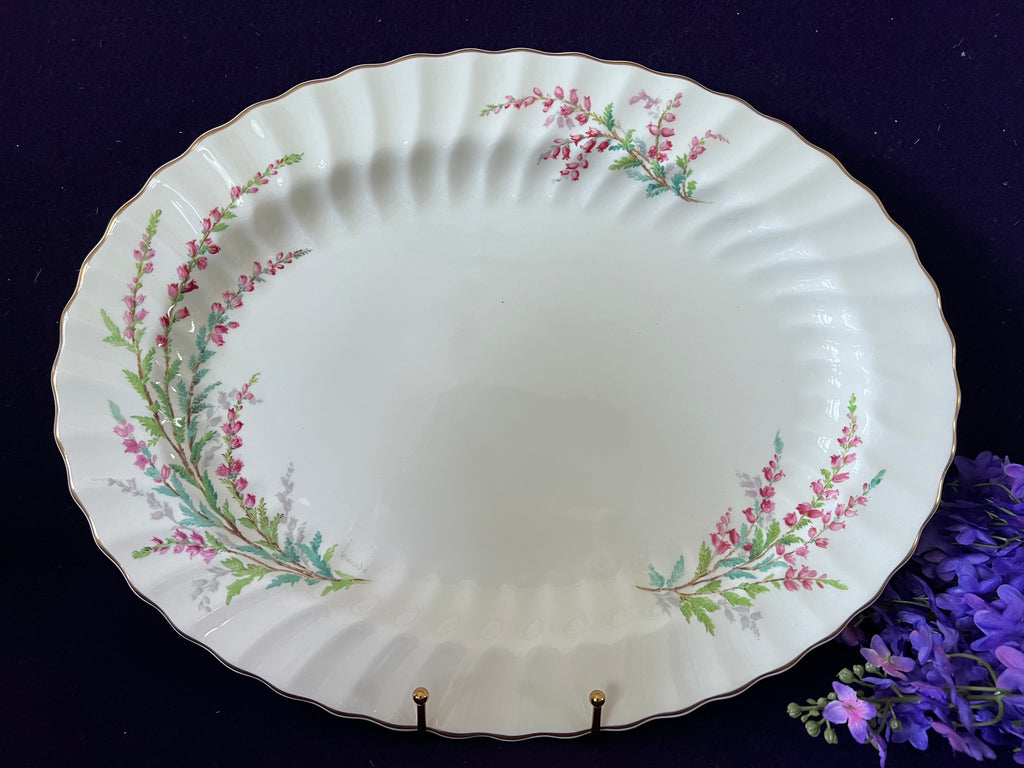 Vintage Royal Doulton "Bell Heather" Bone China Set - Signed by Artist P. Curnock