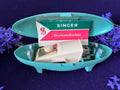 Vintage Singer Buttonholer Attachment Set – Model 160506 – Complete with Case, Manual & Templates