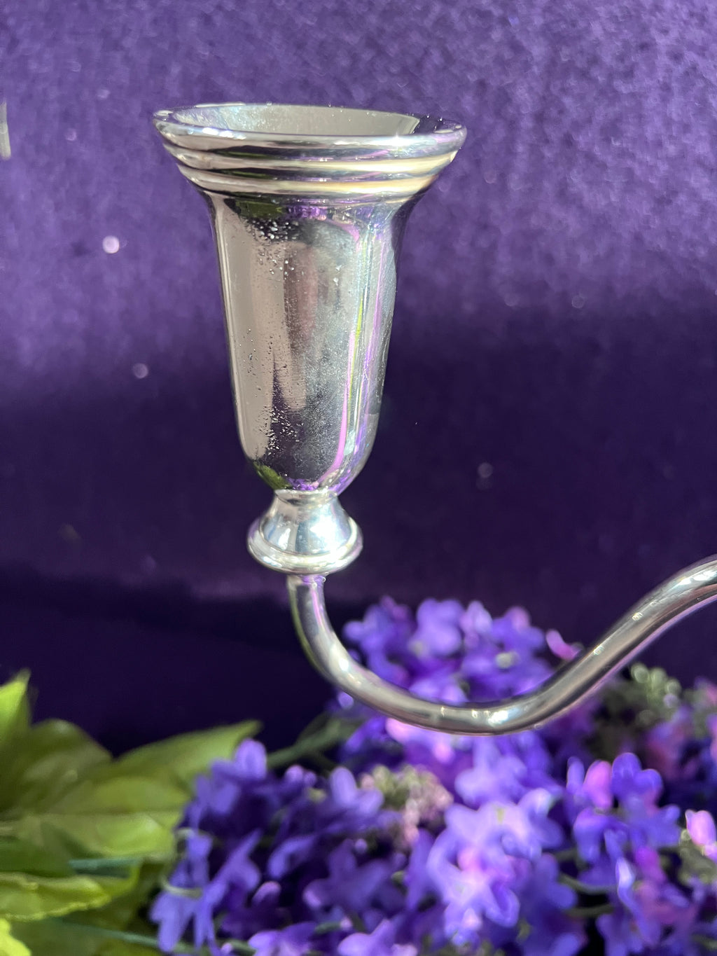 Vintage Godinger Silver-Plated 3-Light Candelabra – Classic Polished Silver Table Centrepiece
