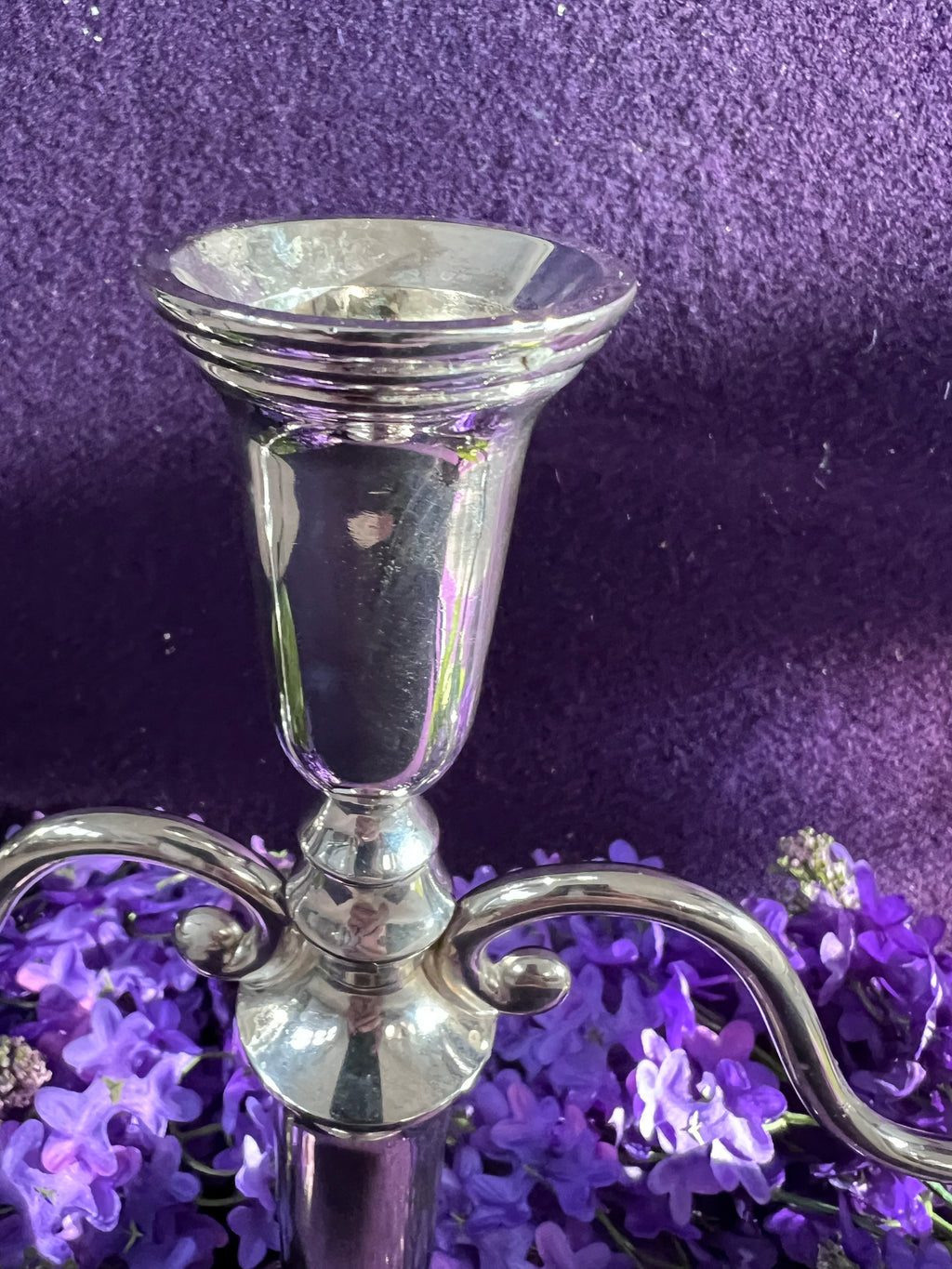 Vintage Godinger Silver-Plated 3-Light Candelabra – Classic Polished Silver Table Centrepiece