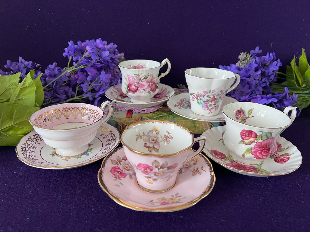Curated Vintage English Bone China Teacups — Choose Your Style