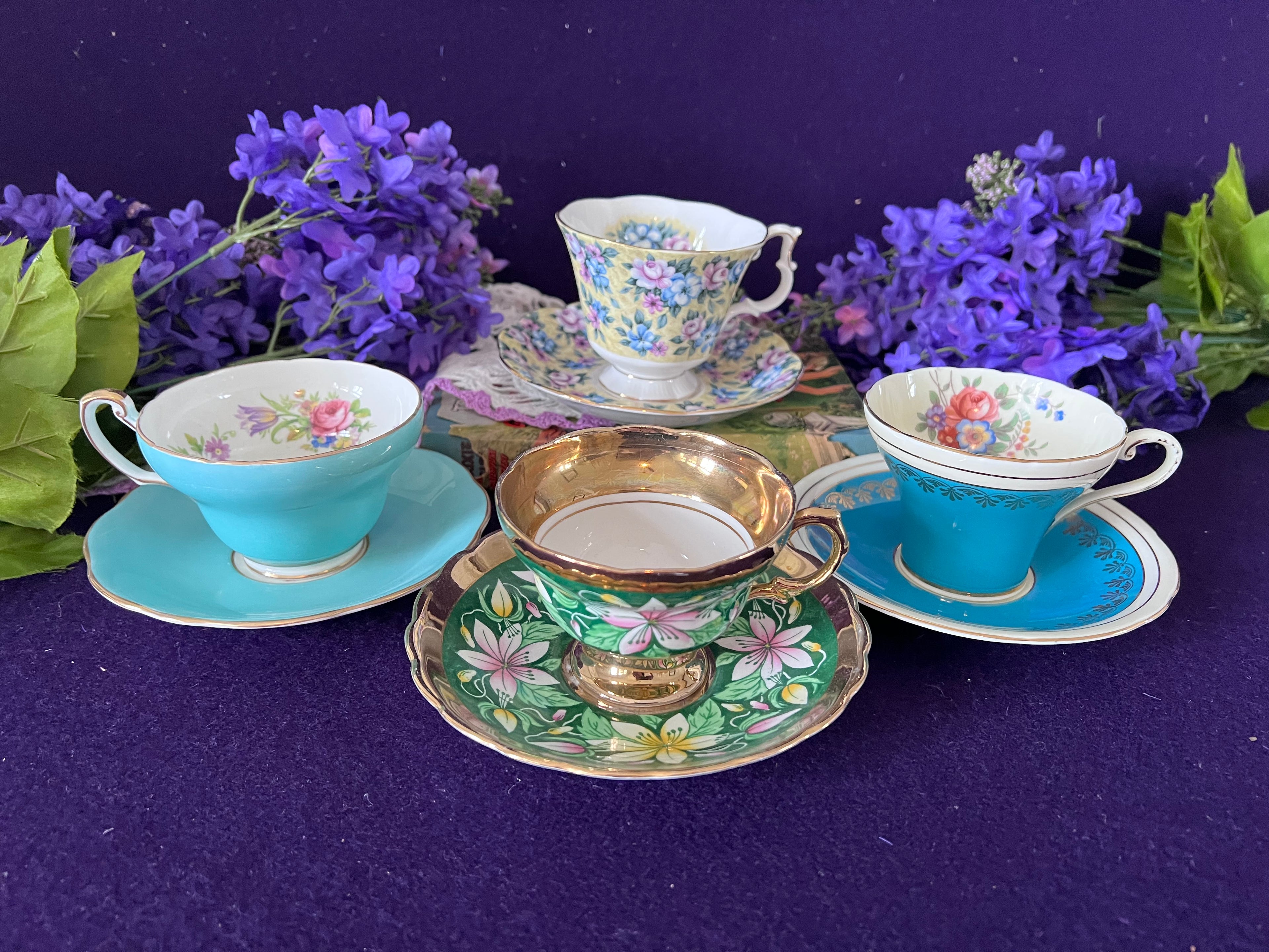 Curated Vintage English Bone China Teacups — Choose Your Style