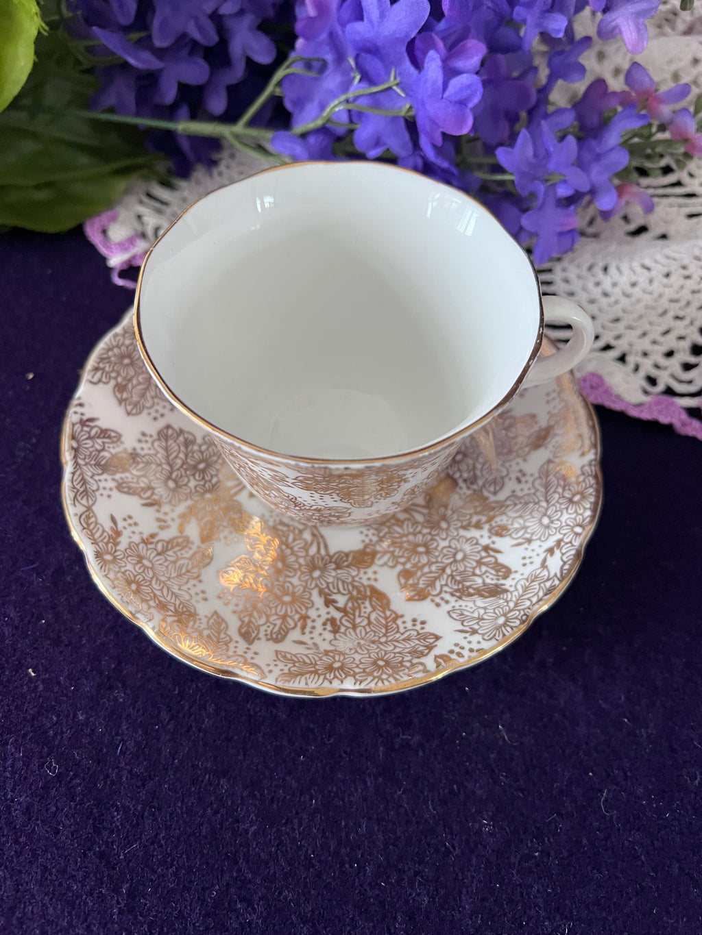 Curated Vintage English Fine Bone China Teacup & Saucer Sets — Choose Your Style