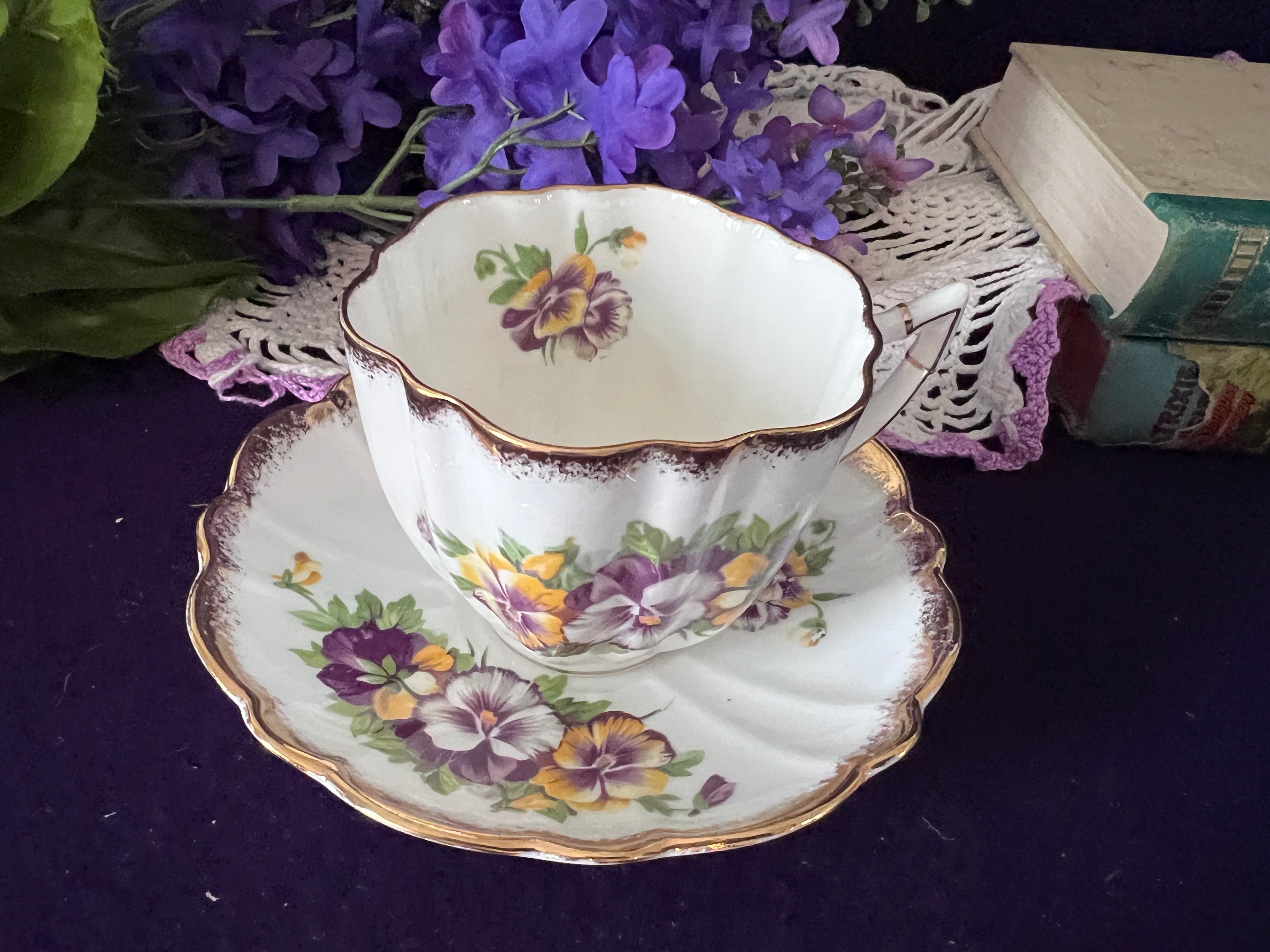 Curated Vintage English Fine Bone China Teacup & Saucer Sets — Choose Your Style