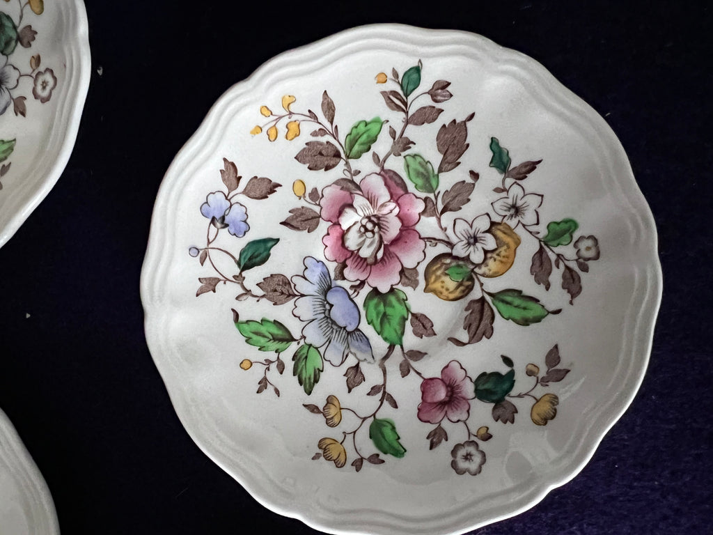 Royal Doulton ‘Monmouth’ Teacups, Set of 4 | D.6195 Vintage English Bone China