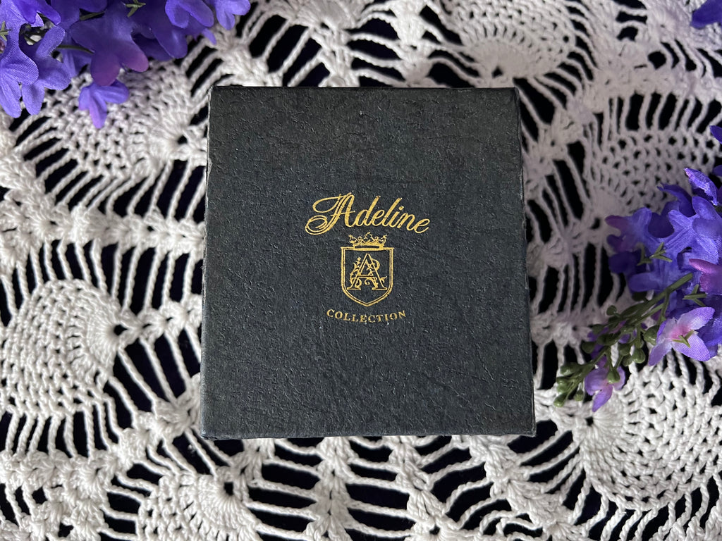 Adeline Collection Ceramic Handbag Trinket Box | Hand-Painted Floral Vintage Keepsake
