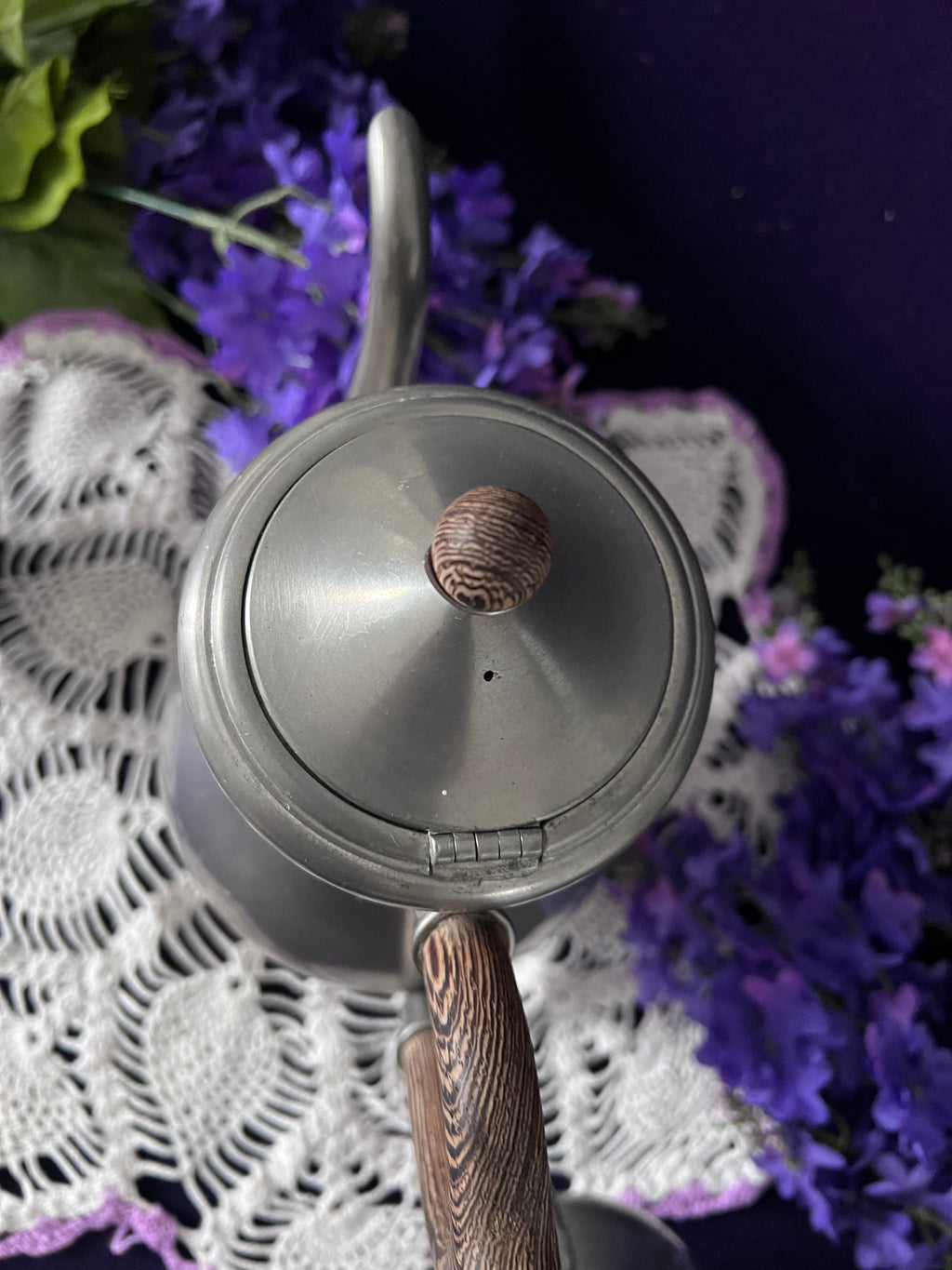 Royal Holland Pewter Tea Service, 3-Piece | Mid-Century Dutch Vintage Pewter