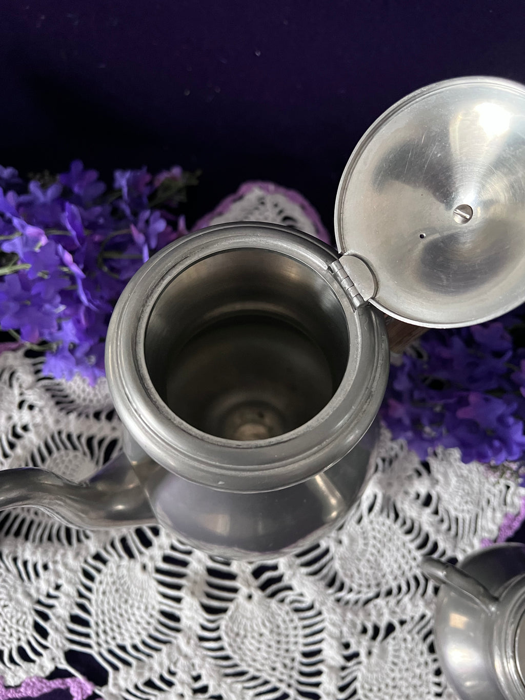 Royal Holland Pewter Tea Service, 3-Piece | Mid-Century Dutch Vintage Pewter