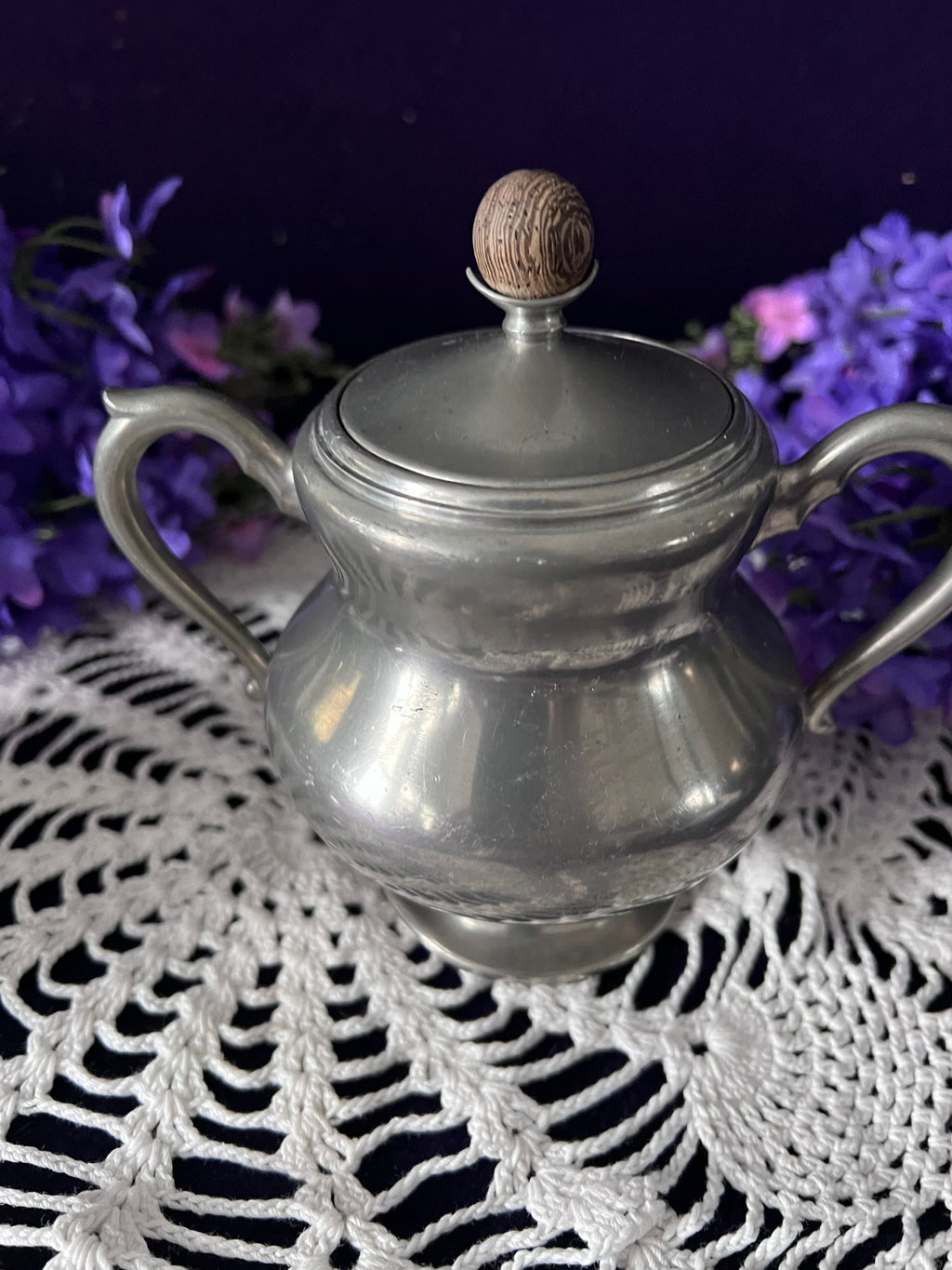 Royal Holland Pewter Tea Service, 3-Piece | Mid-Century Dutch Vintage Pewter