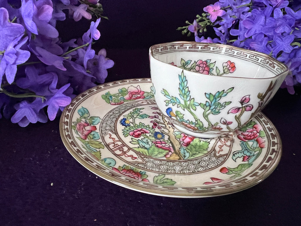 Coalport ‘Indian Tree’ Demitasse Cups & Saucers, Set of 4 | Antique English Porcelain c.1891–1920