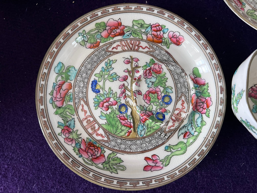 Coalport ‘Indian Tree’ Demitasse Cups & Saucers, Set of 4 | Antique English Porcelain c.1891–1920