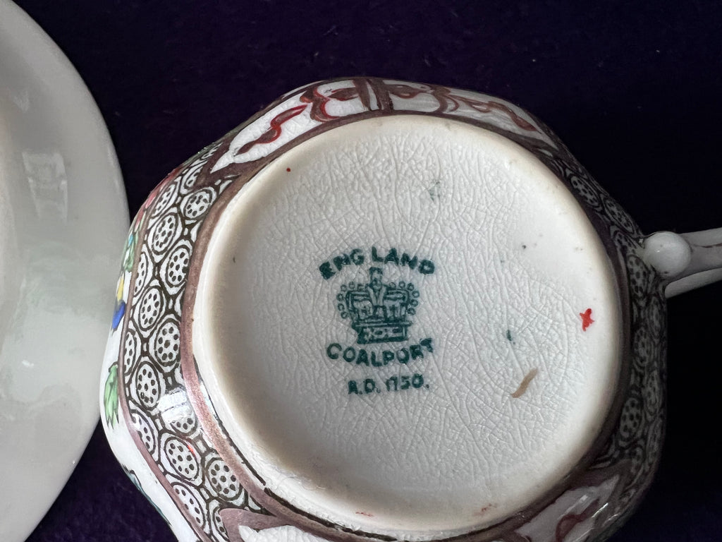 Coalport ‘Indian Tree’ Demitasse Cups & Saucers, Set of 4 | Antique English Porcelain c.1891–1920