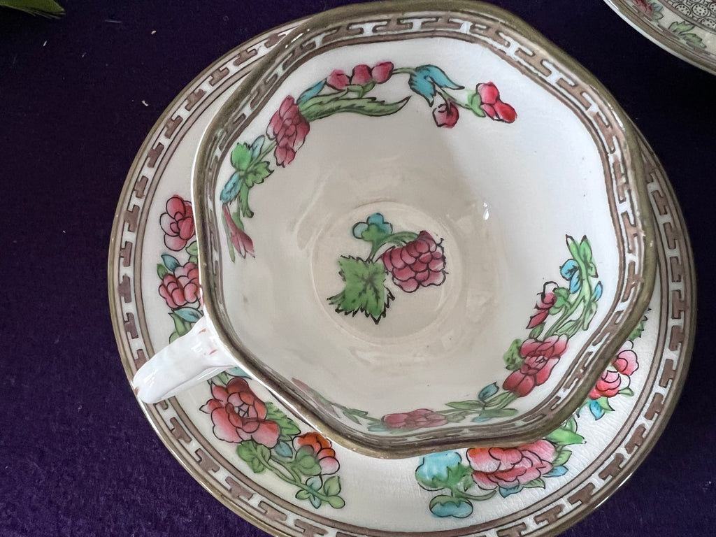 Coalport ‘Indian Tree’ Demitasse Cups & Saucers, Set of 4 | Antique English Porcelain c.1891–1920