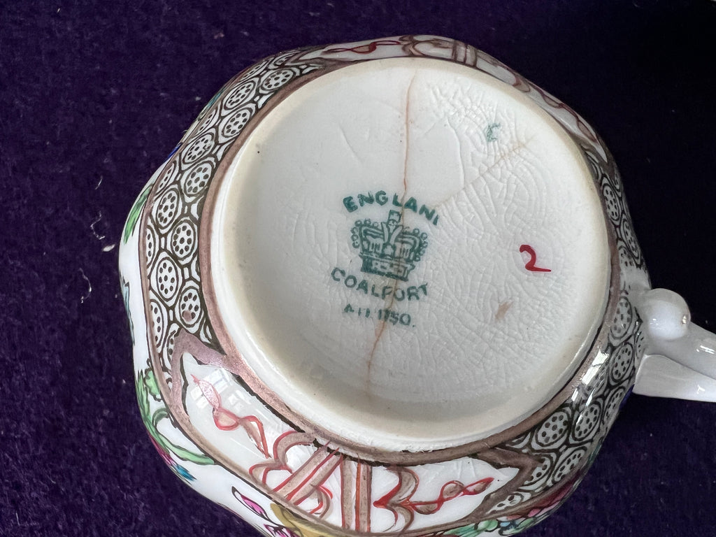 Coalport ‘Indian Tree’ Demitasse Cups & Saucers, Set of 4 | Antique English Porcelain c.1891–1920