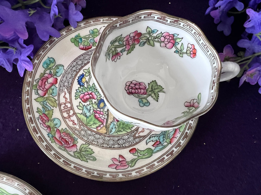 Coalport ‘Indian Tree’ Demitasse Cups & Saucers, Set of 4 | Antique English Porcelain c.1891–1920