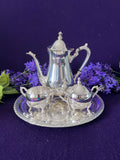 Hudson’s Bay Company Silverplate Tea Service, 4-Piece | E.P. Brass Mid-Century Vintage
