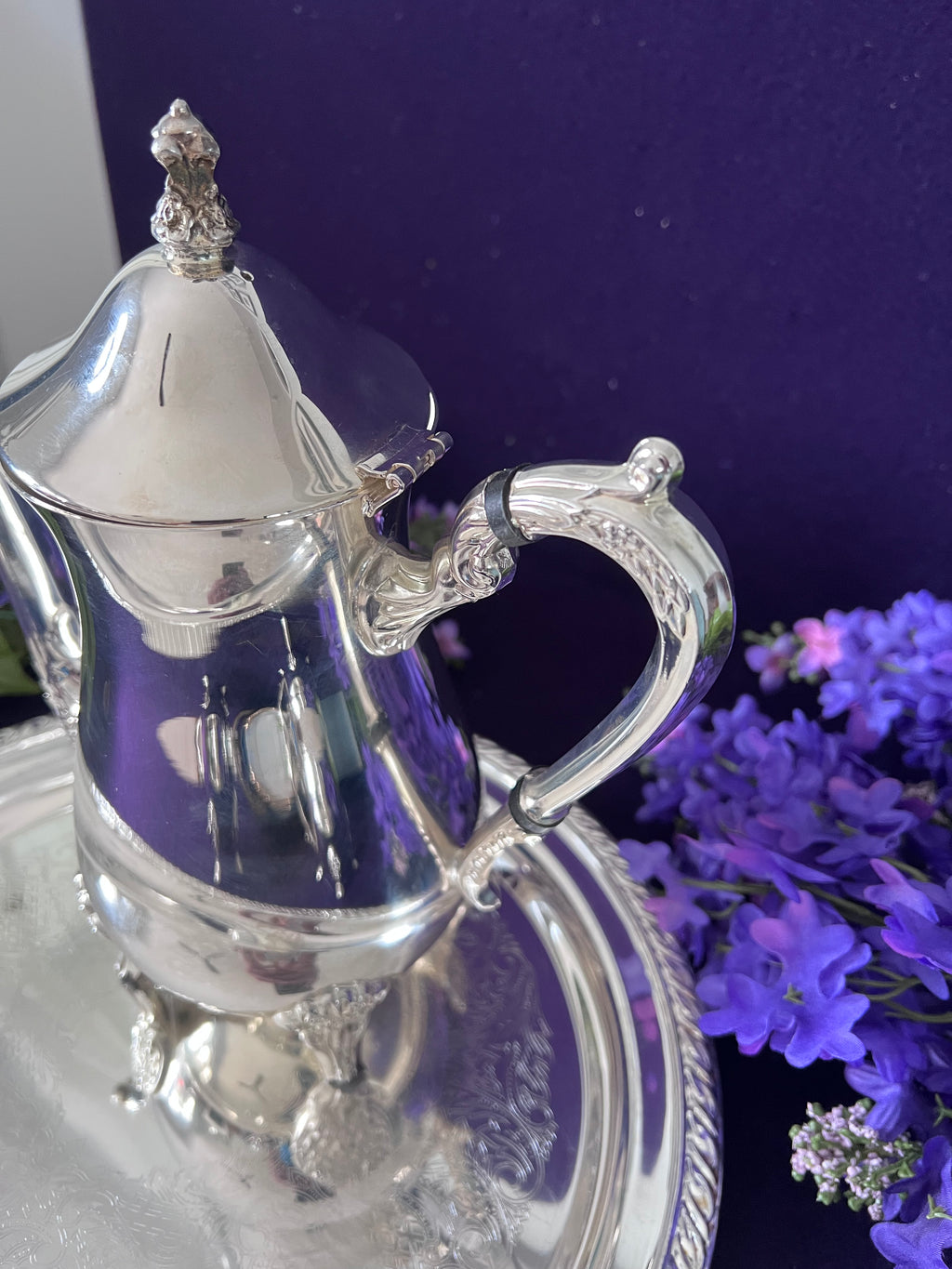 Hudson’s Bay Company Silverplate Tea Service, 4-Piece | E.P. Brass Mid-Century Vintage
