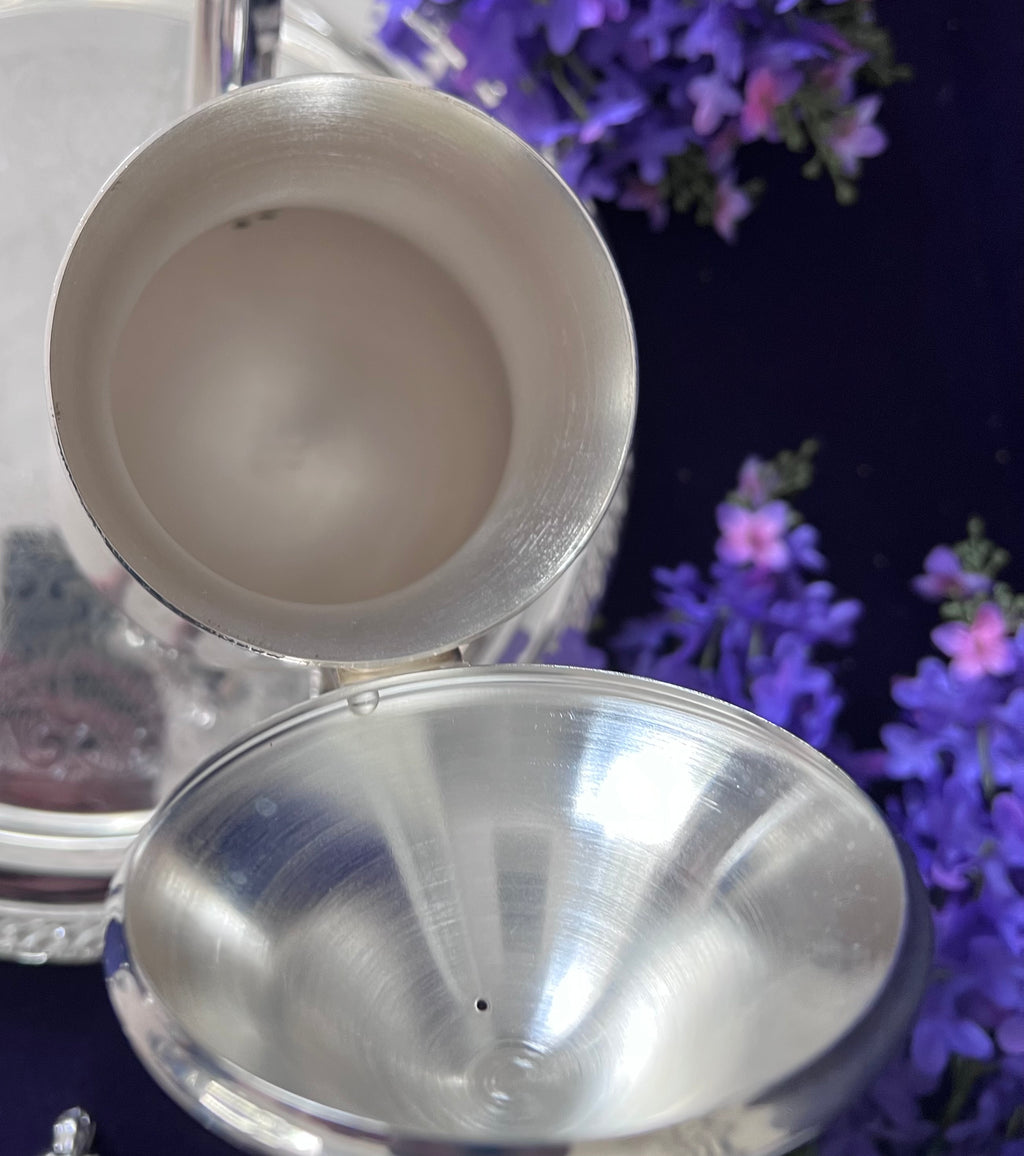 Hudson’s Bay Company Silverplate Tea Service, 4-Piece | E.P. Brass Mid-Century Vintage