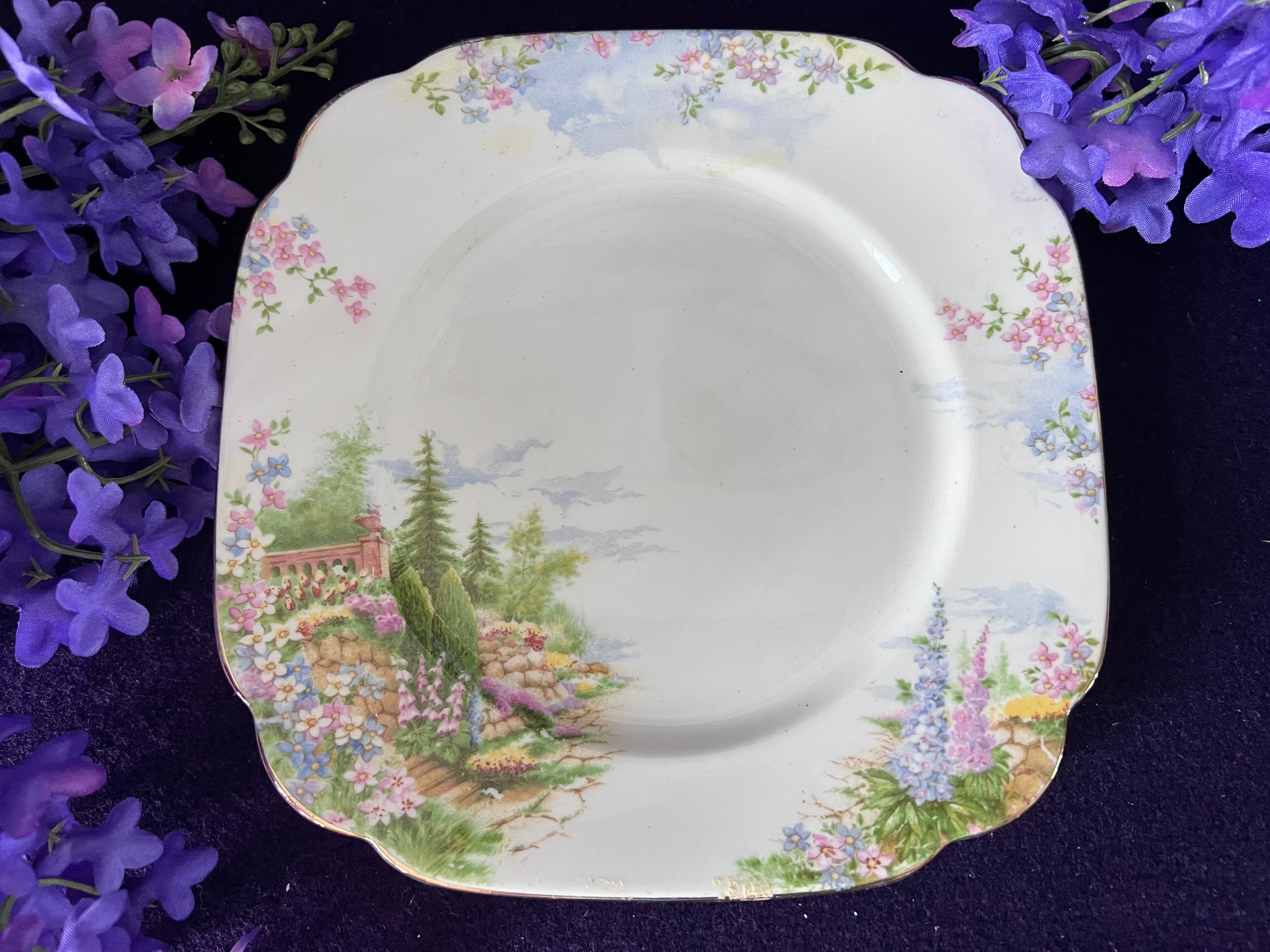 Royal Albert ‘Kentish Rockery’ Plate | Vintage Fine Bone China English Garden