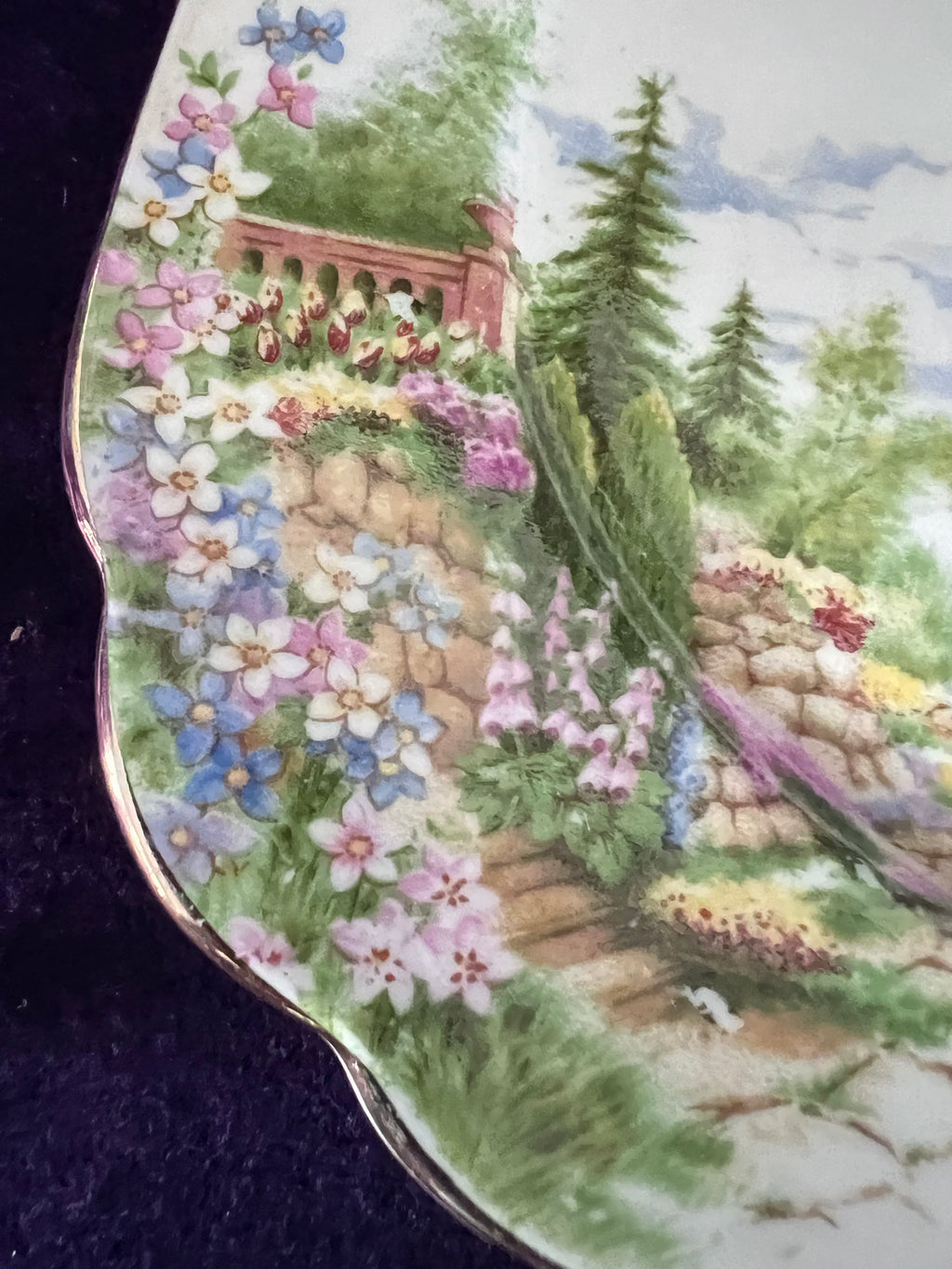Royal Albert ‘Kentish Rockery’ Plate | Vintage Fine Bone China English Garden